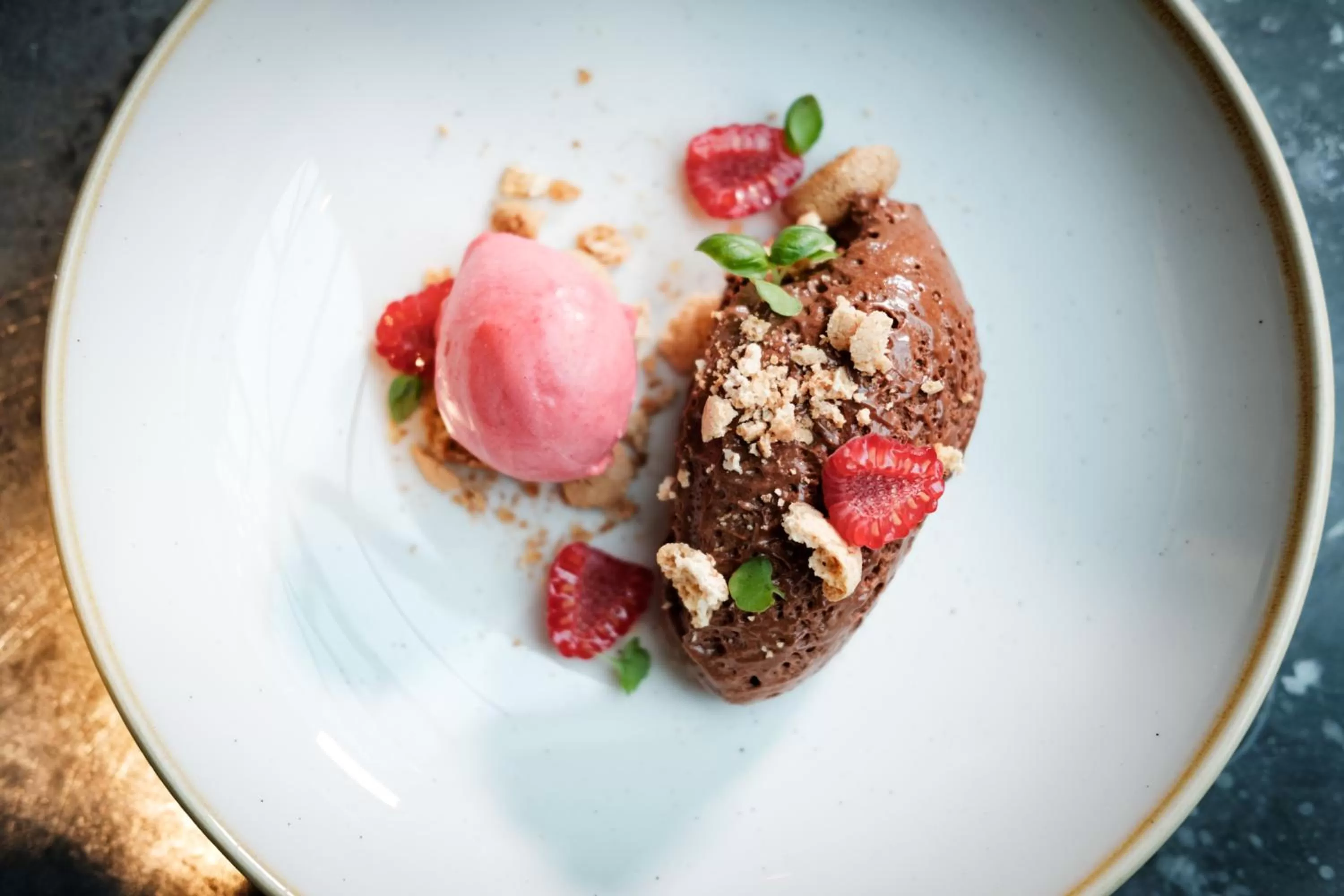 Food close-up in Bel and The Dragon-Odiham