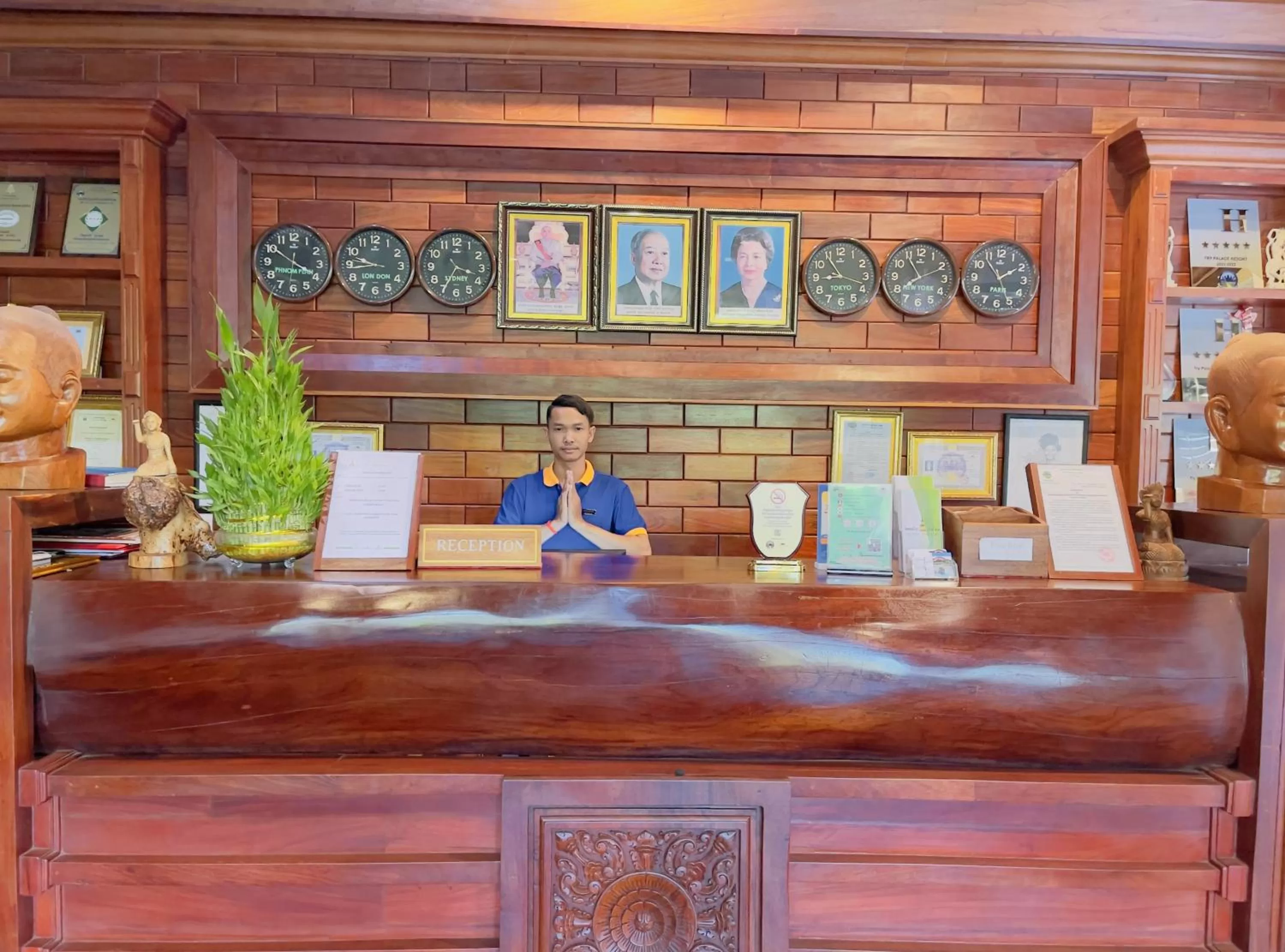 Lobby or reception in Try Palace Resort Kep