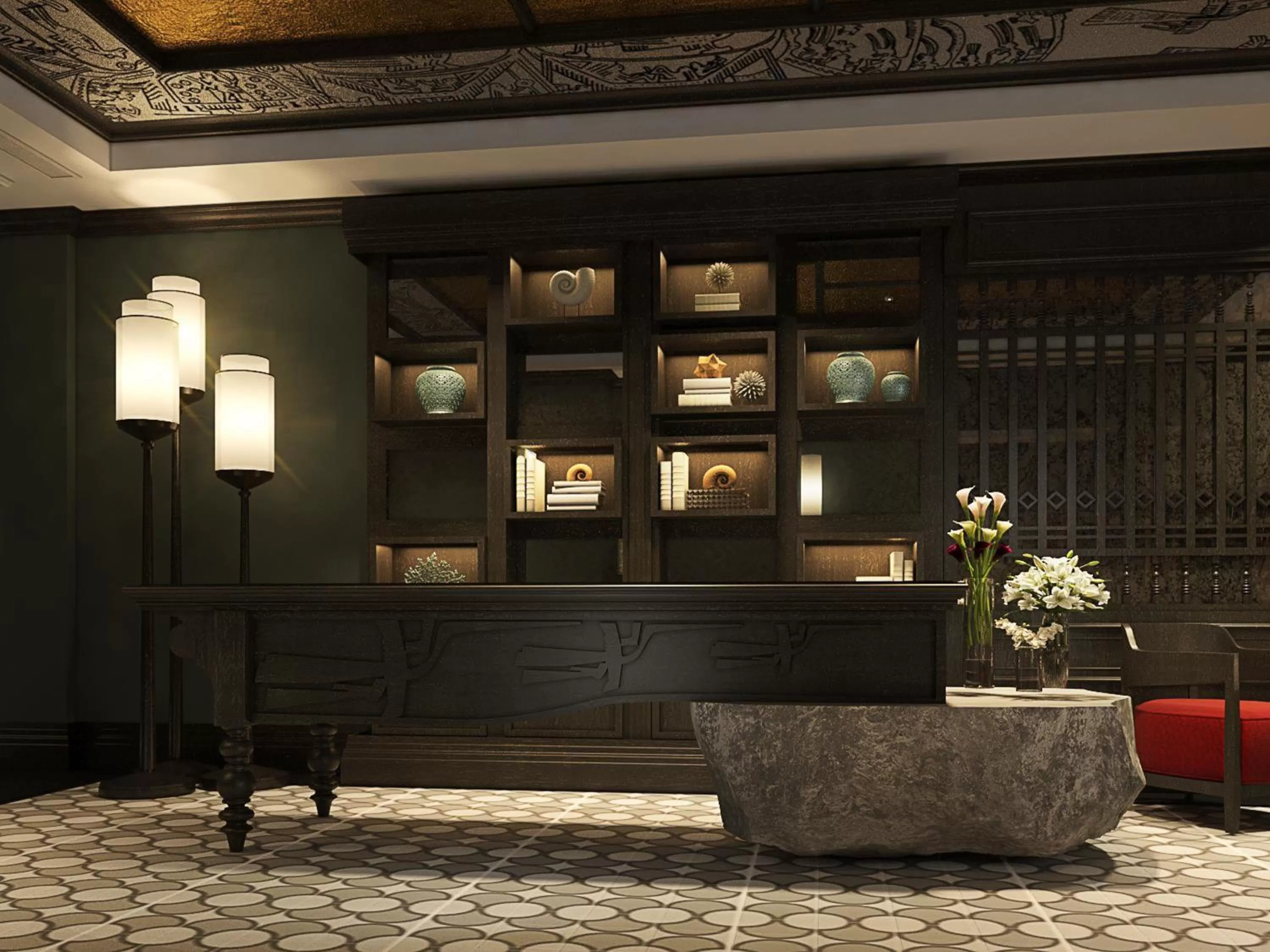 Library in 22Land Residence Hotel & Spa 52 Ngo Huyen