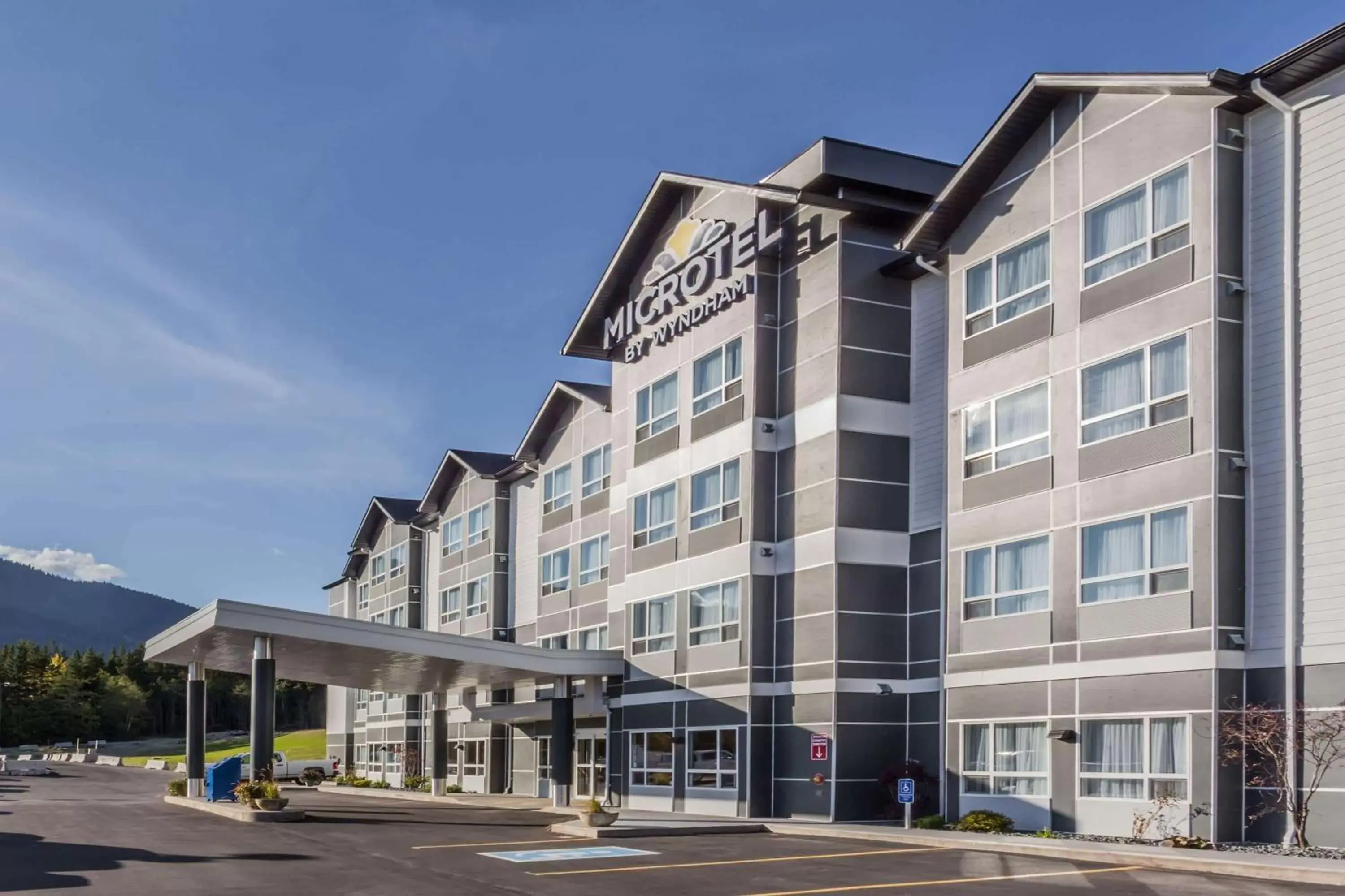 Property building in Microtel Inn and Suites by Wyndham Kitimat