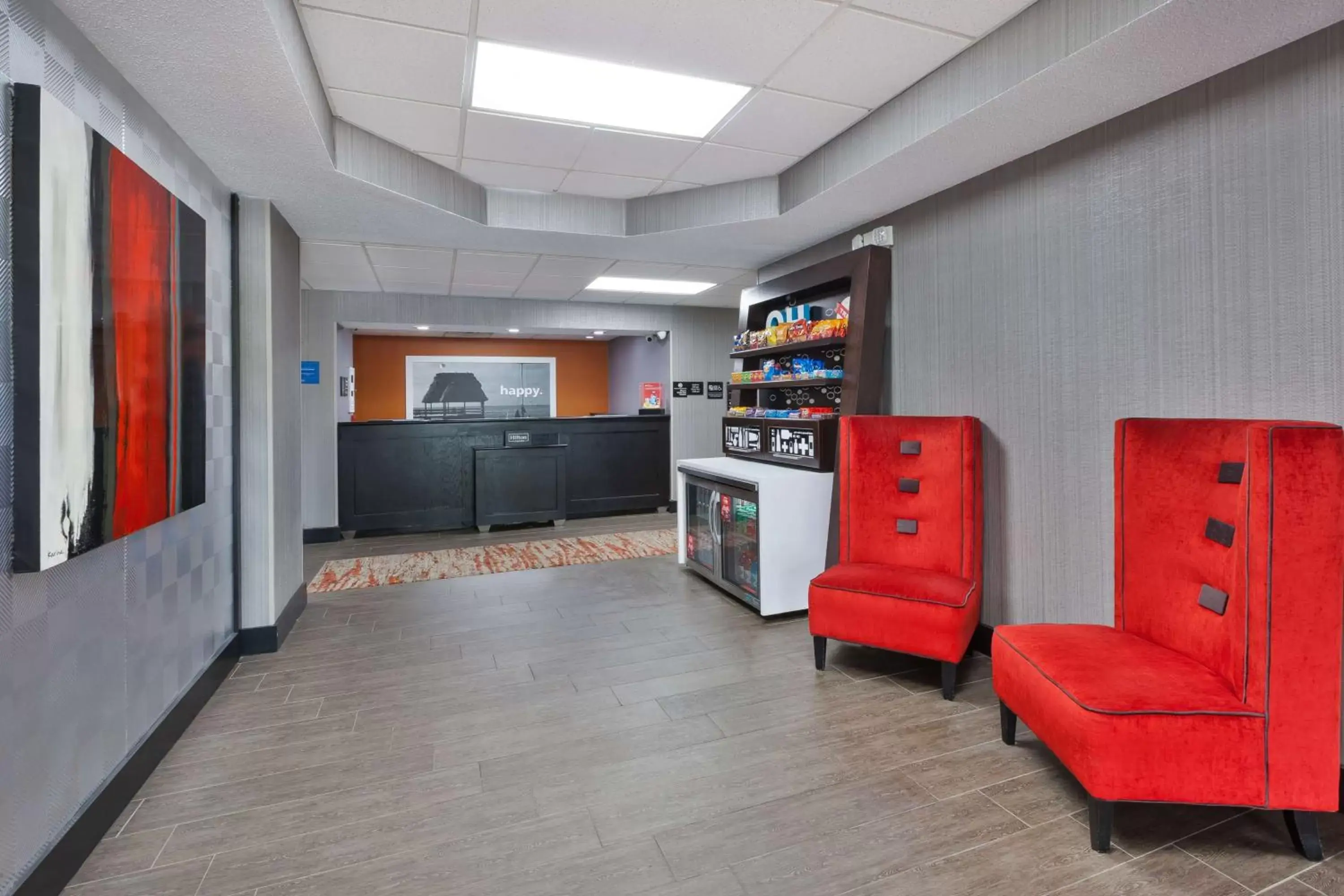 Dining area, Lobby/Reception in Hampton Inn Columbus/Delaware I-71 North