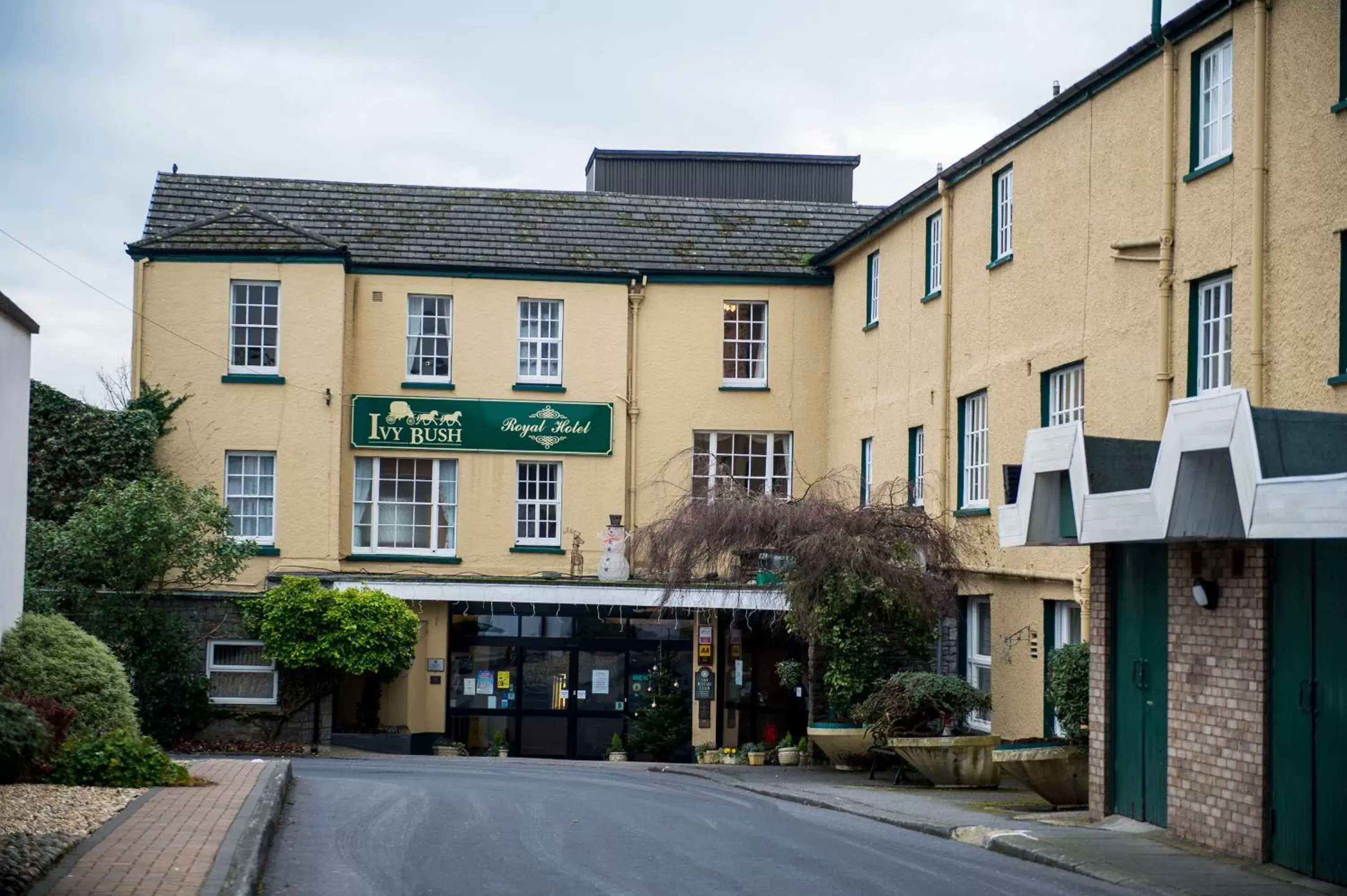 Facade/entrance in Ivy Bush Royal Hotel by Compass Hospitality