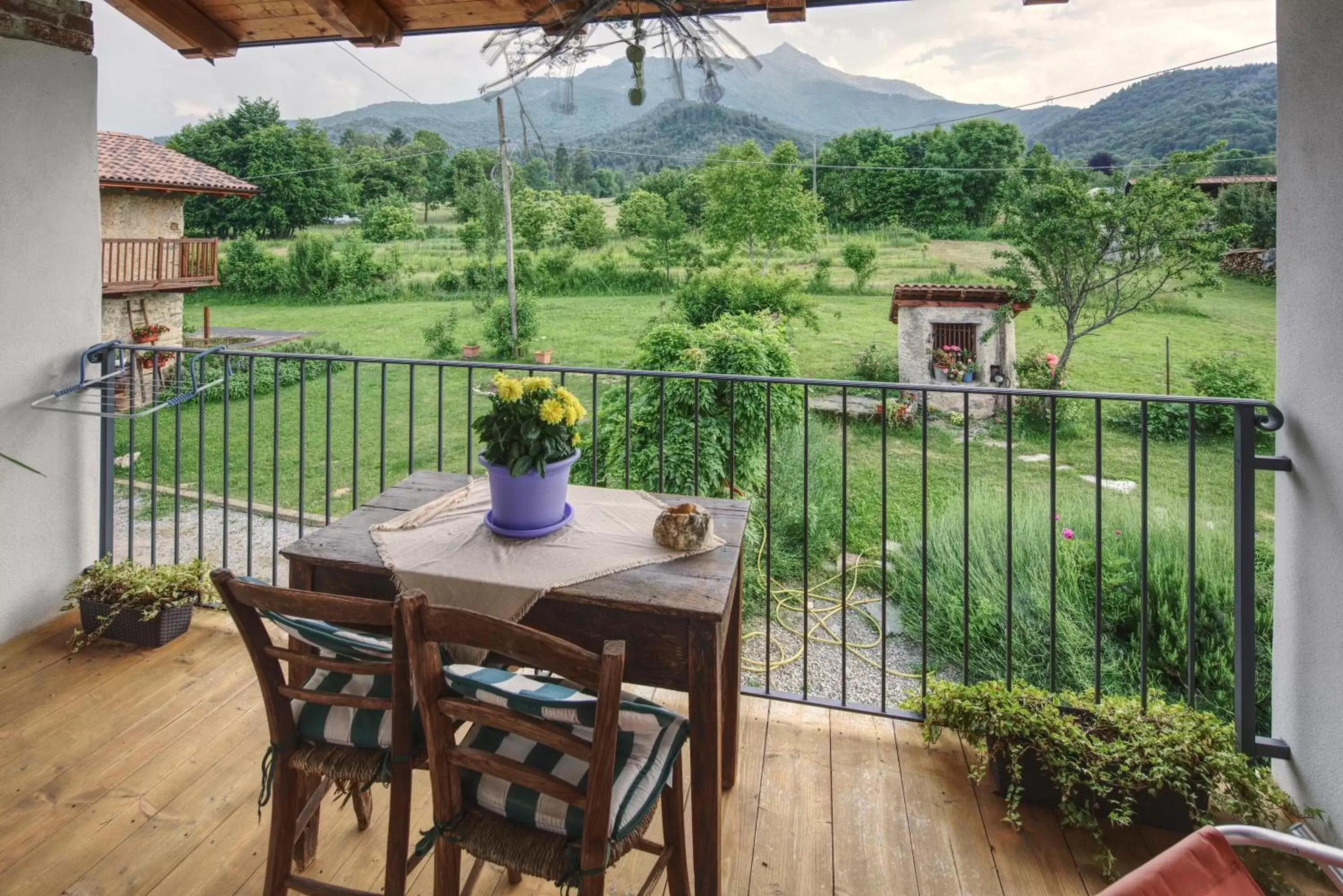 Balcony/Terrace in Bed and Breakfast Ca D'Pandin