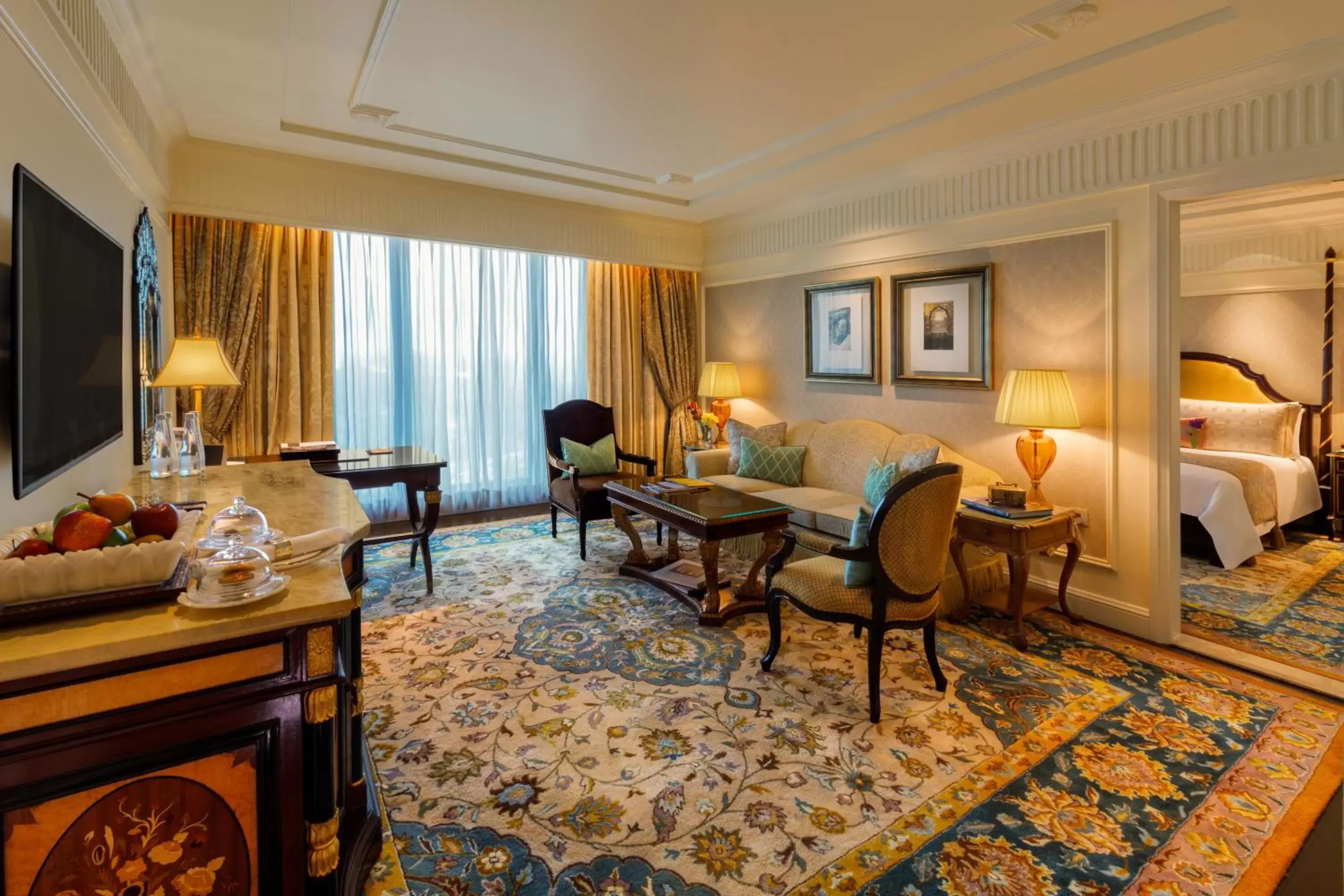 Seating Area in The Leela Palace New Delhi