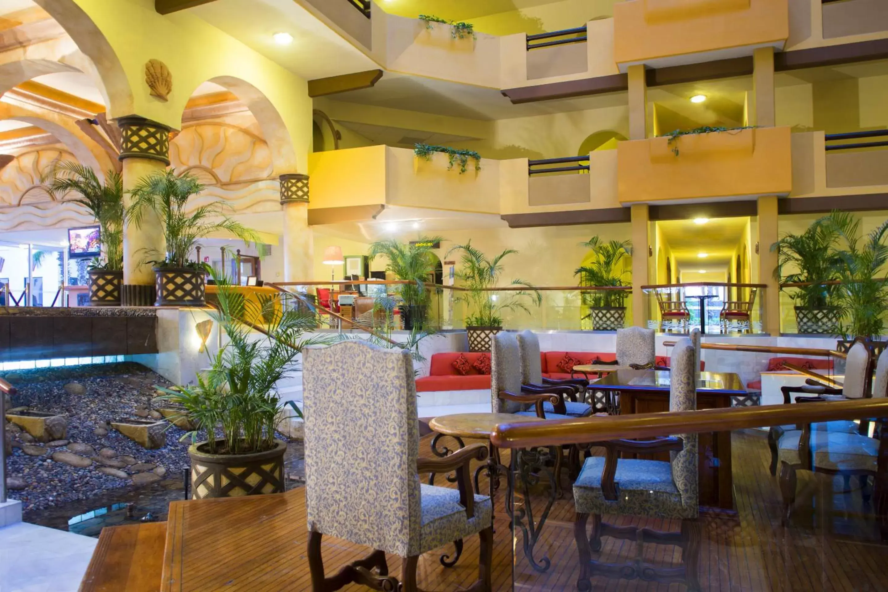 Lobby or reception, Restaurant/Places to Eat in Villa del Palmar Beach Resort & Spa