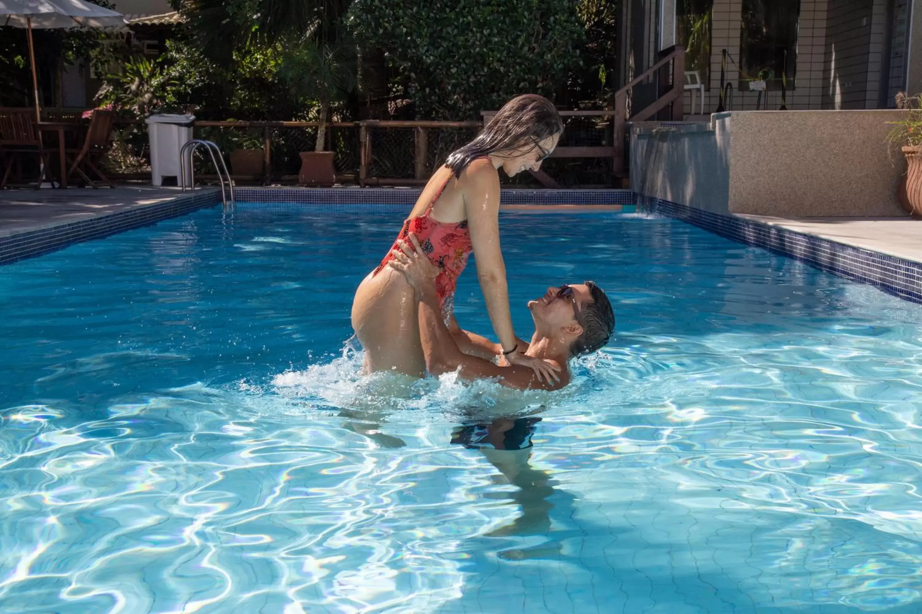 People, Swimming Pool in Pousada Aguas Claras