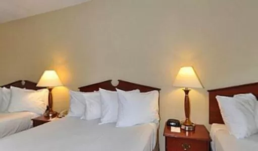 Bed in Gold Leaf Hotel of Dewey