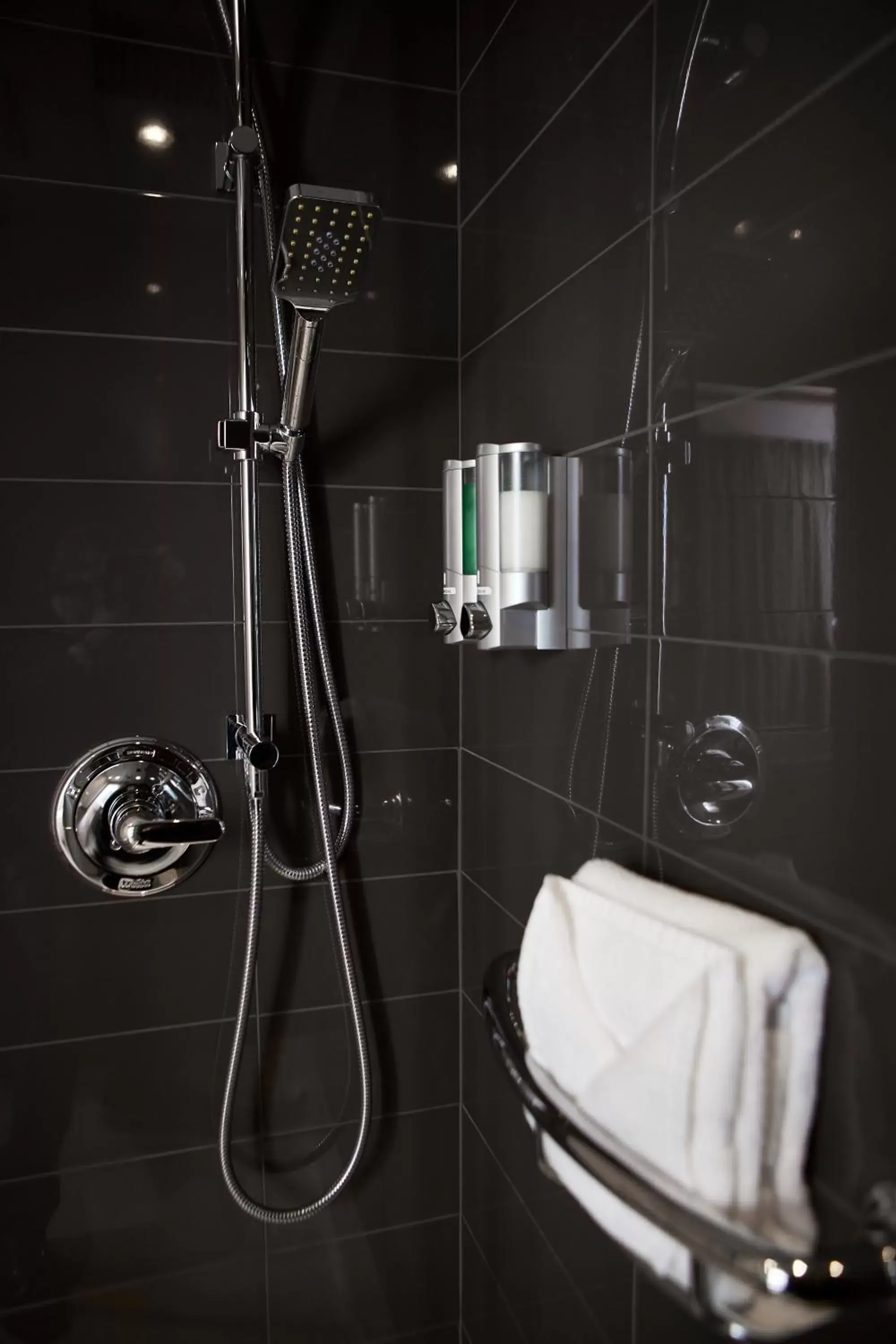 Shower, Bathroom in Hôtel Cofortel