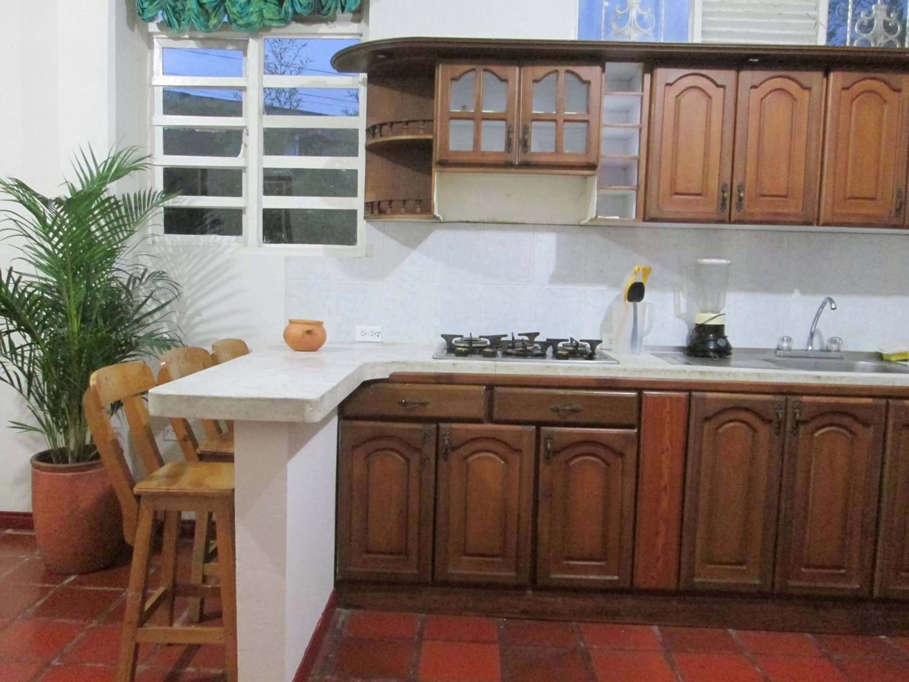 Kitchen/Kitchenette in Cabañas Las Bifloras