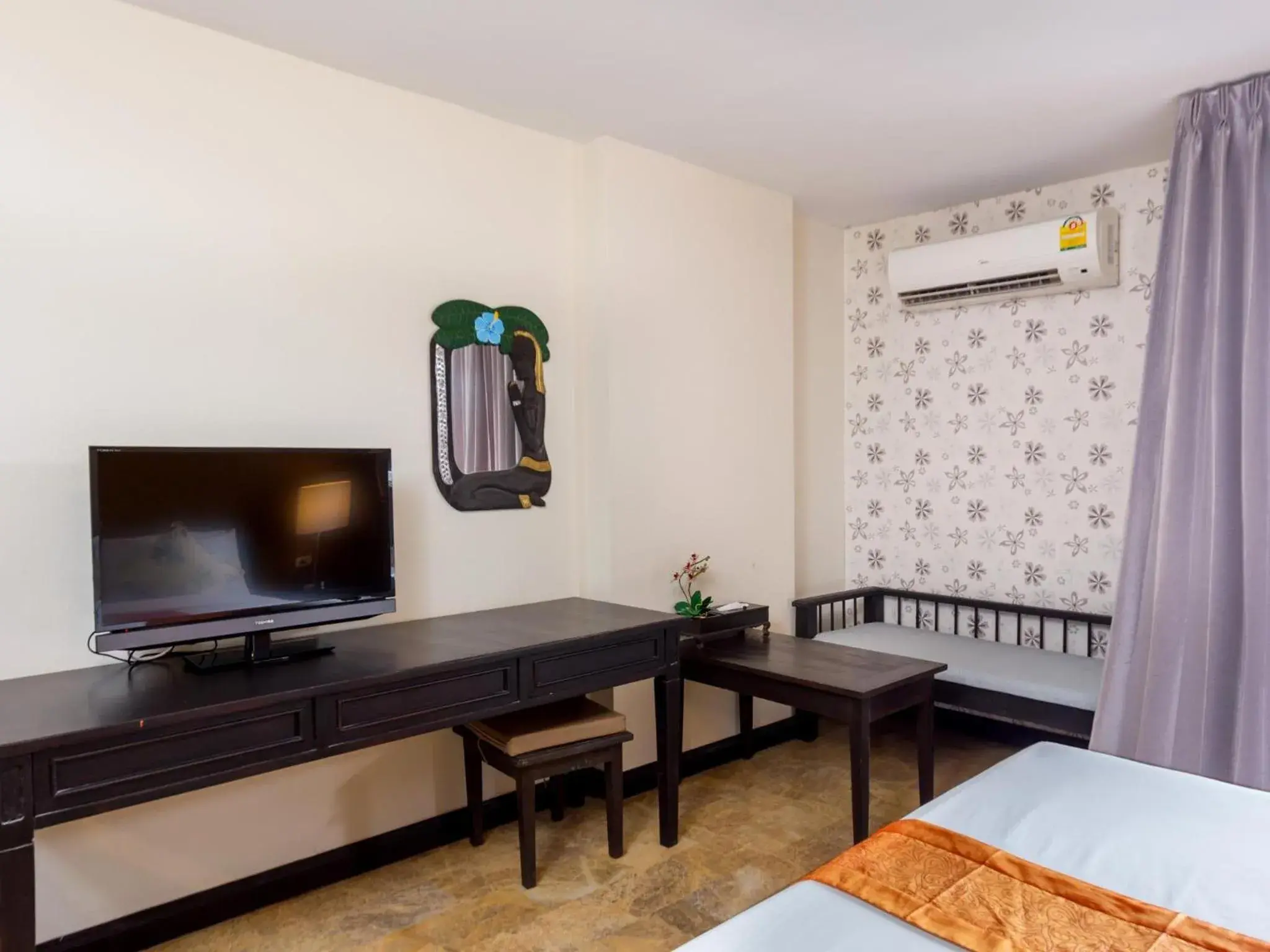 TV and multimedia, Bed in All Together Suite Hotel TV and multimedia, Bed in All Together Suite Hotel