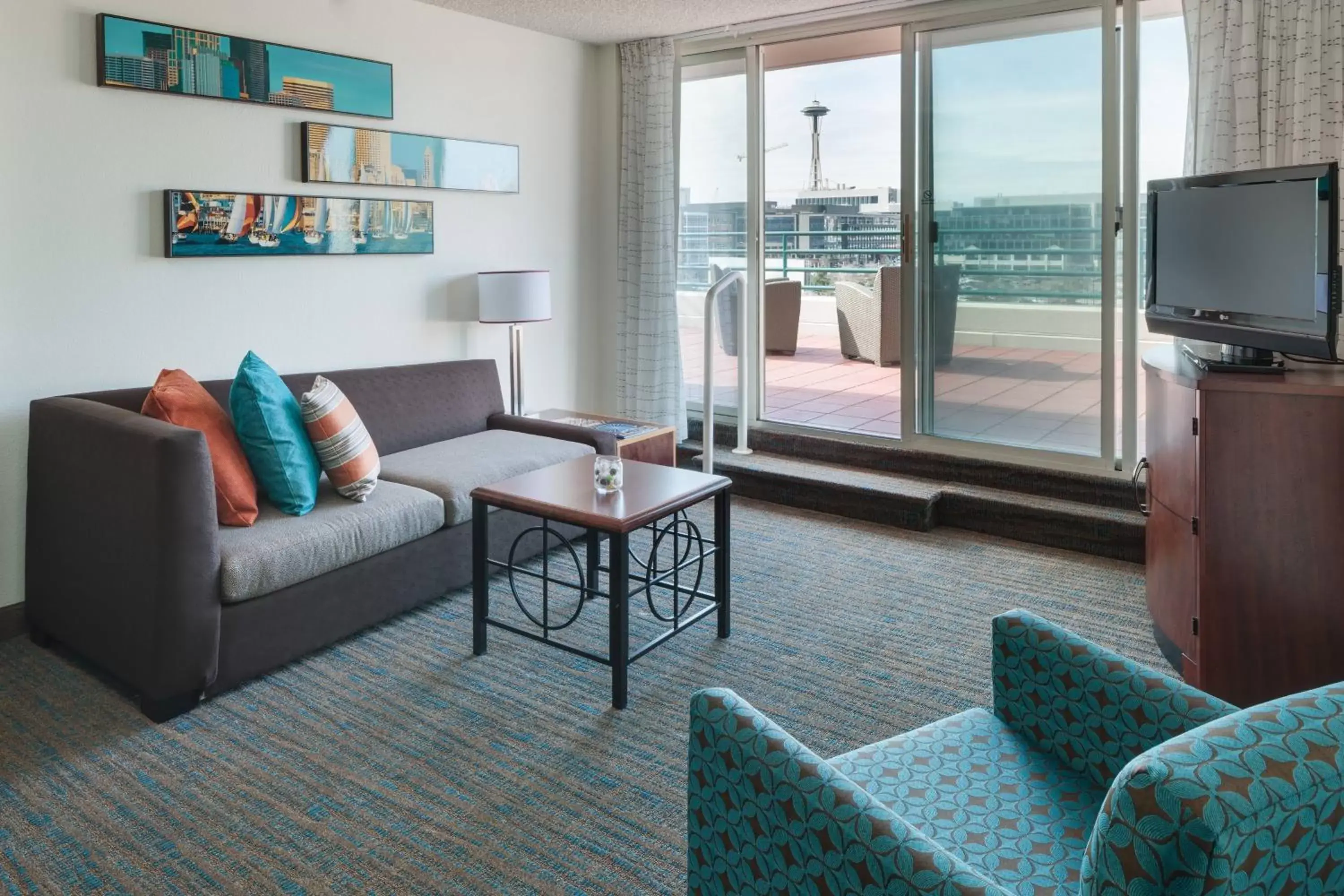 Living room, Seating Area in Residence Inn by Marriott Seattle Downtown/Lake Union