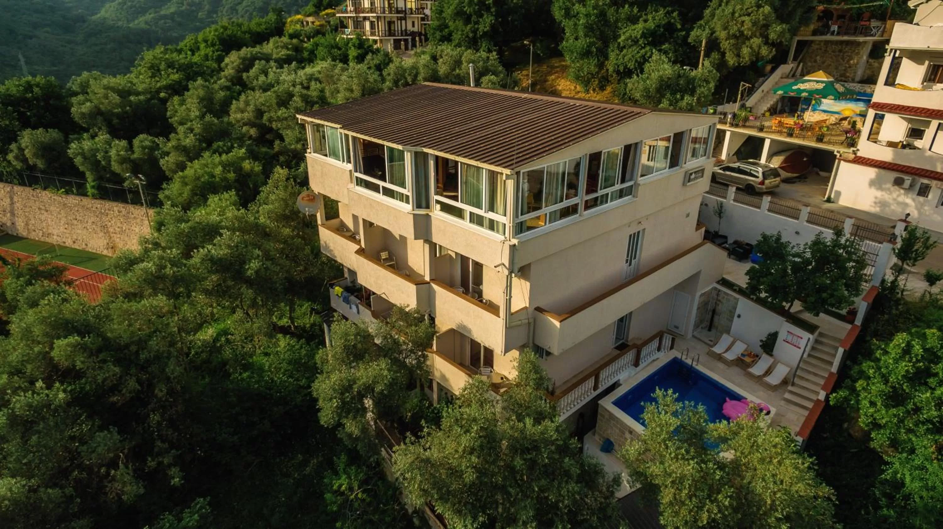 Bird's eye view in " Villa Kruna Lux "
