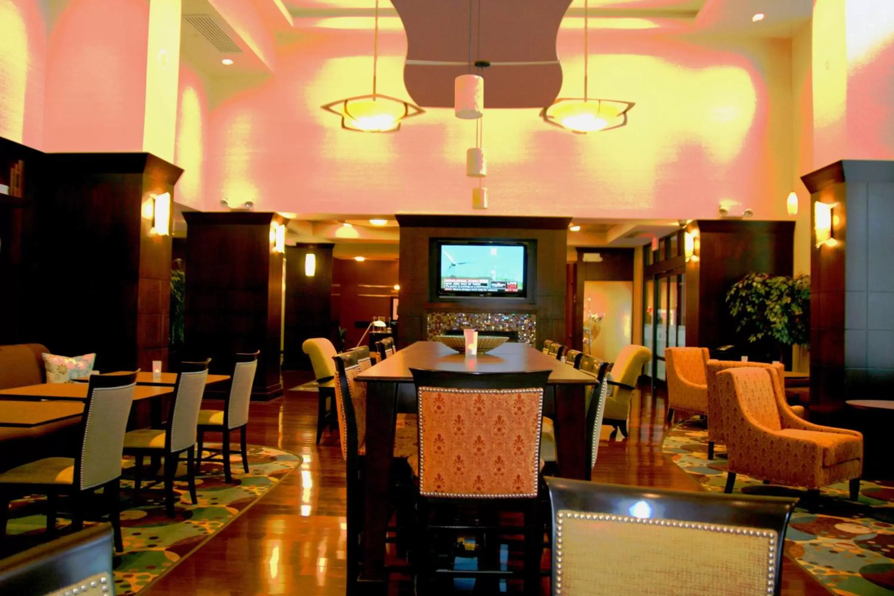 Lobby or reception, Restaurant/Places to Eat in Hampton Inn & Suites Detroit-Canton