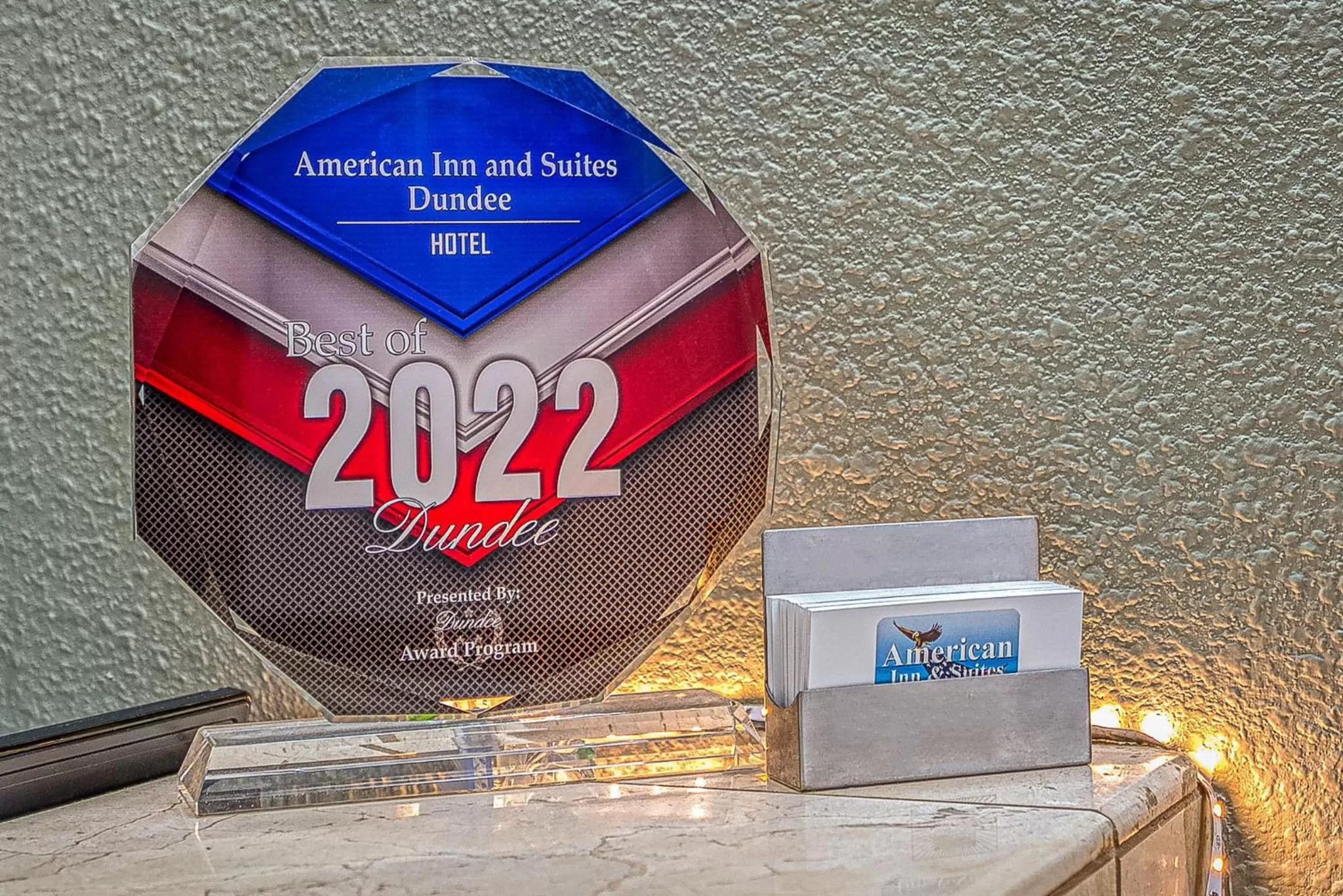 Certificate/Award in American Inn & suites