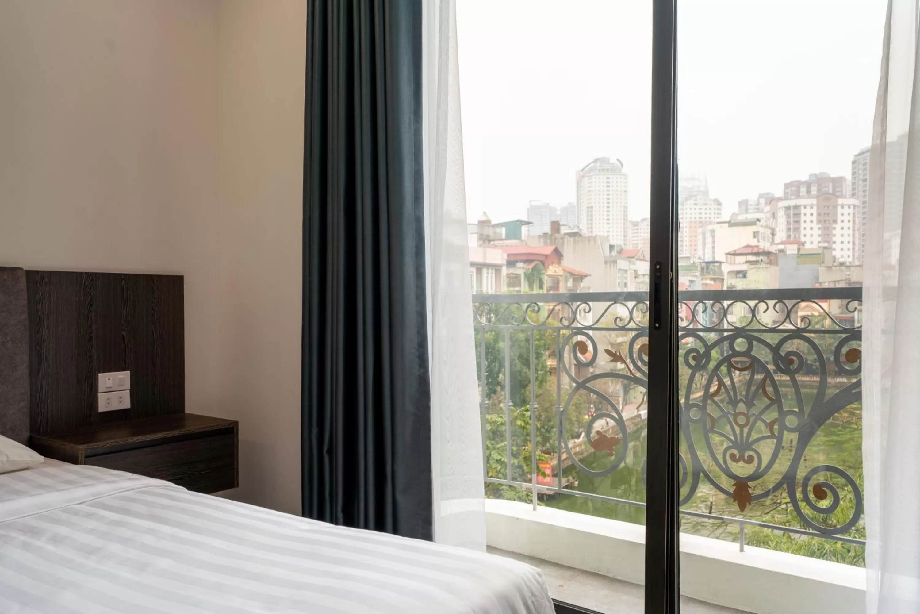 View (from property/room), Bed in Granda Lake View Hotel & Apartment