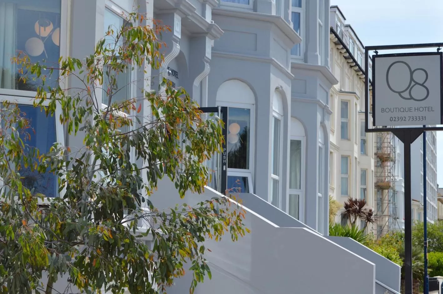 Property building in Q8 Boutique Hotel