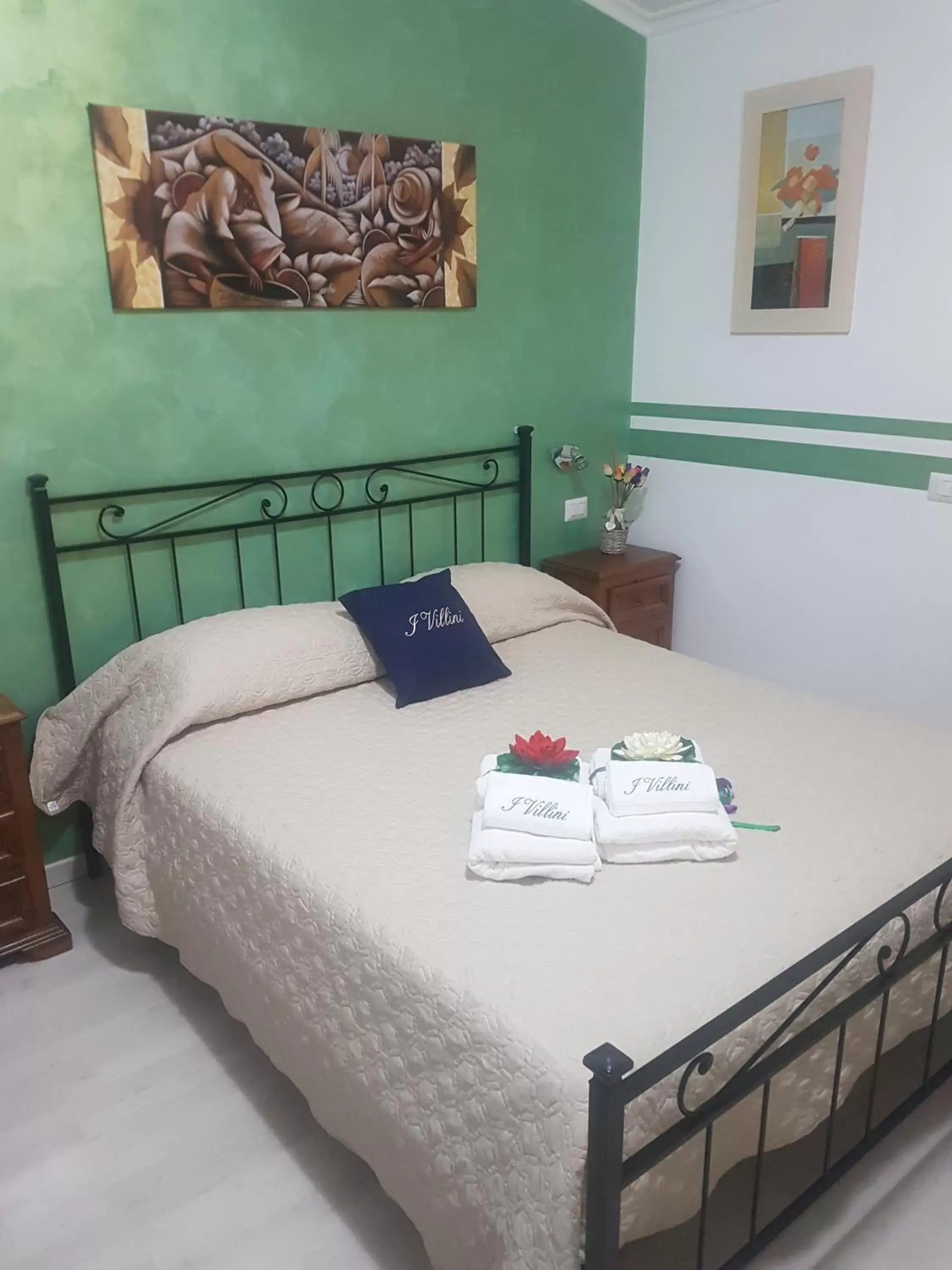 Bed in I Villini B&B