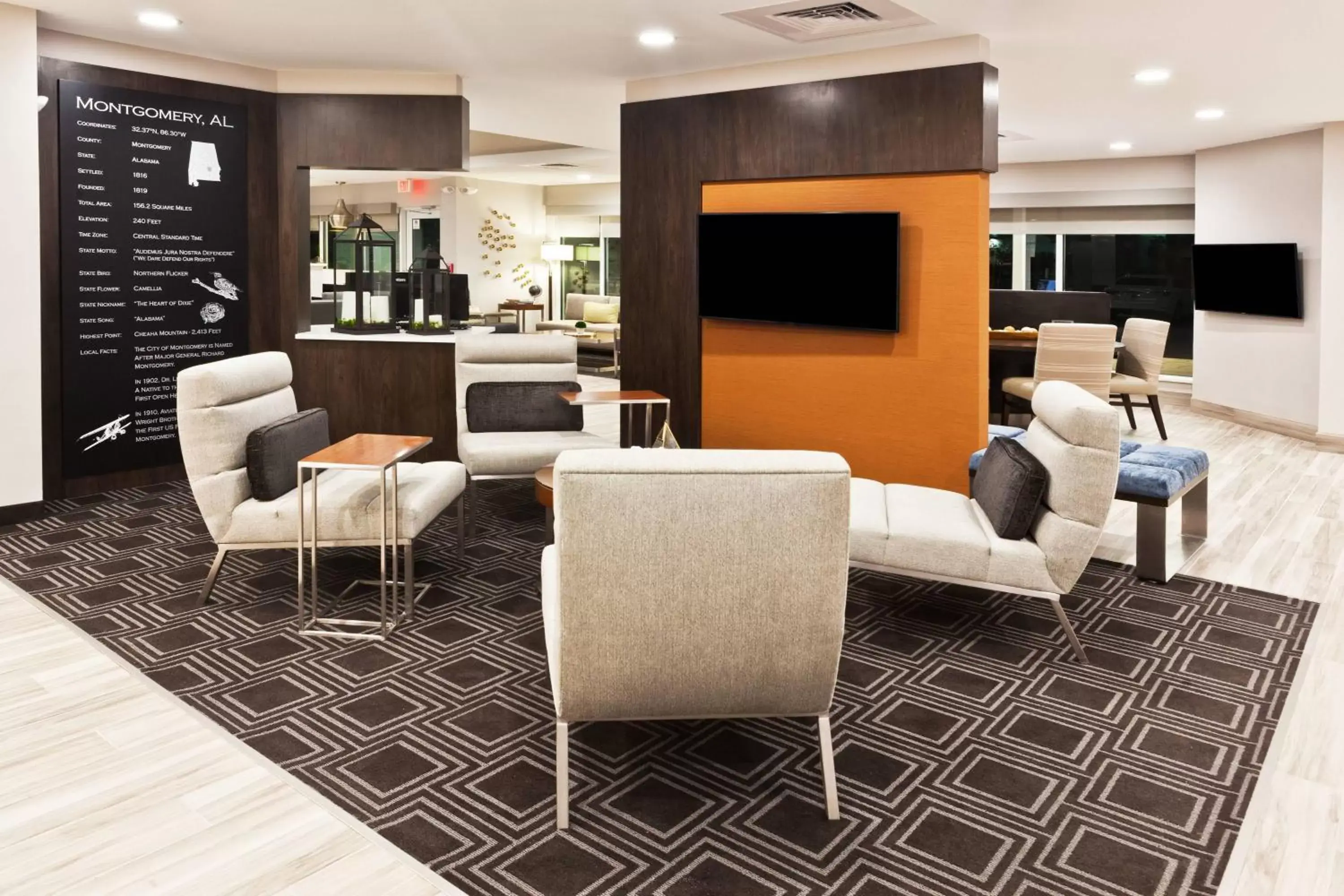 Lobby or reception, Lounge/Bar in TownePlace Suites by Marriott Montgomery EastChase