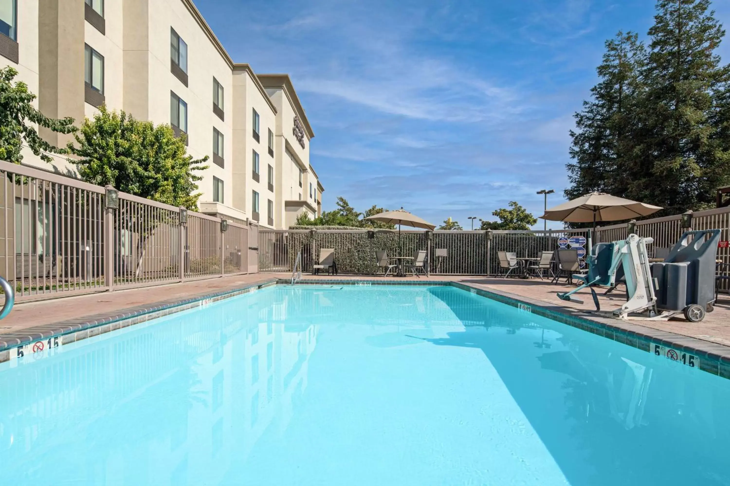 Pool view, Swimming Pool in Hampton Inn and Suites Bakersfield / Highway 58