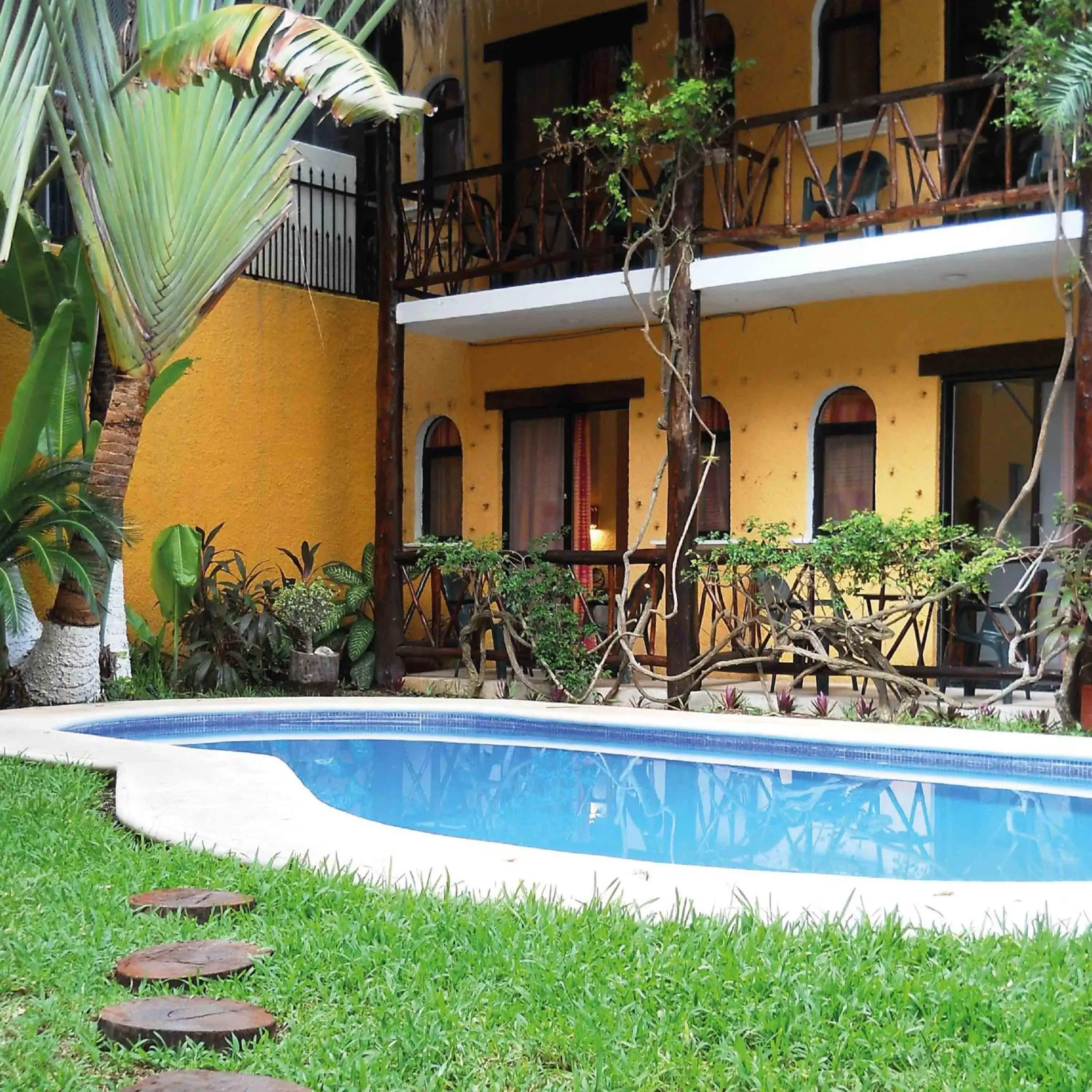 Property building, Swimming Pool in Hotel Bosque Caribe, 5th Av. zone