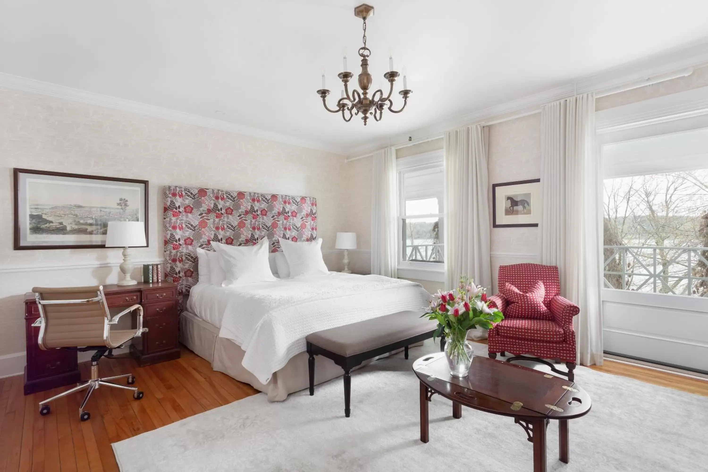 Bedroom, Bed in Manoir Hovey