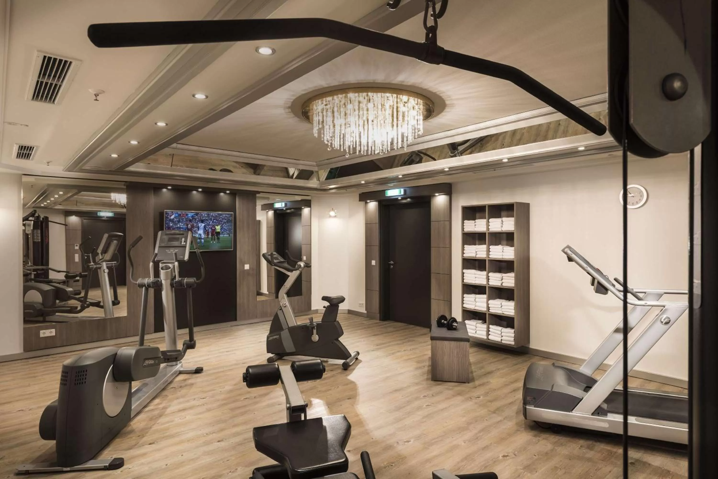 Fitness centre/facilities in Maritim Hotel München