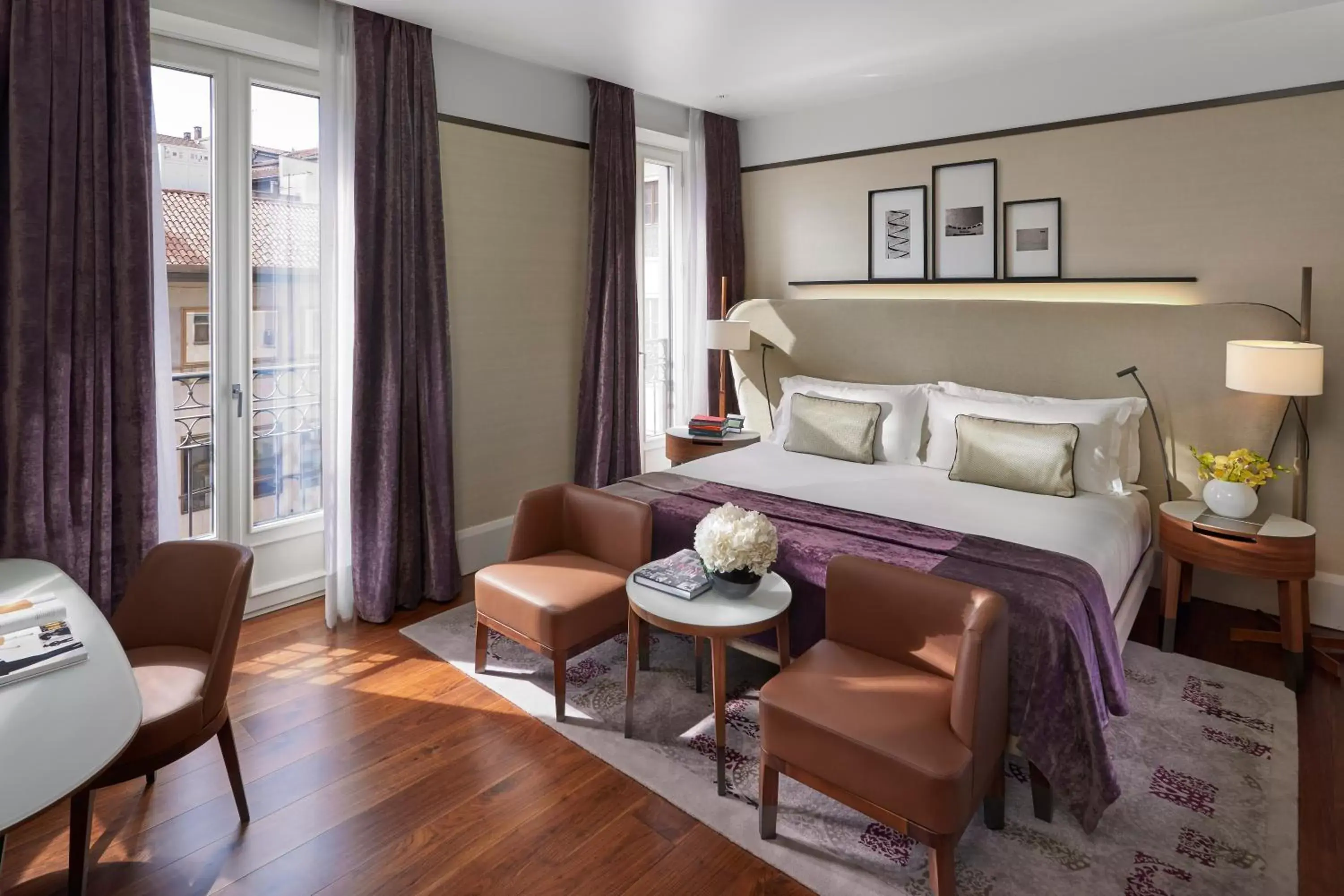 Bedroom in Mandarin Oriental, Milan
