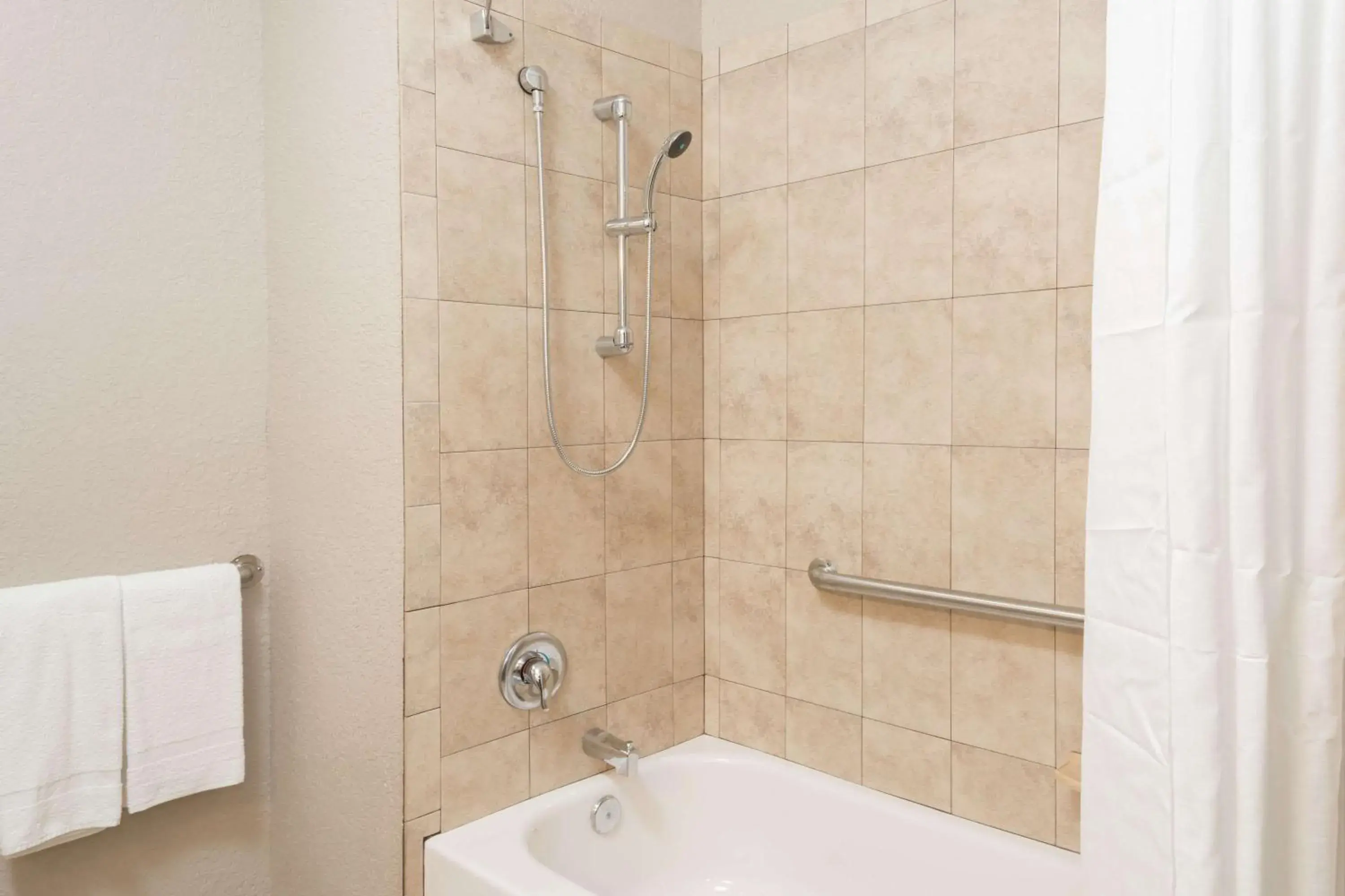 Shower, Bathroom in Super 8 by Wyndham Pompano Beach