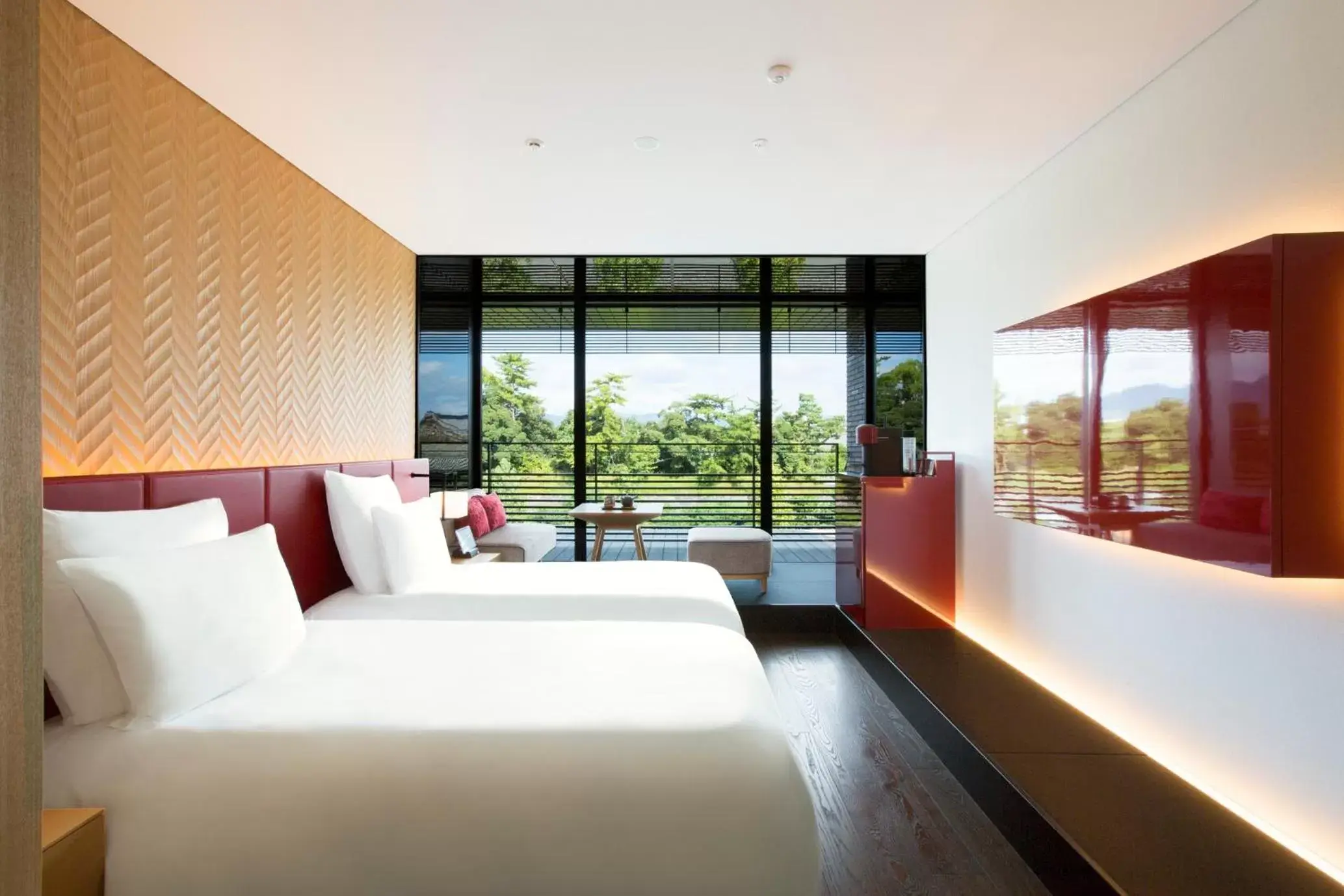 Bedroom, View in Garrya Nijo Castle Kyoto - Banyan Tree Group