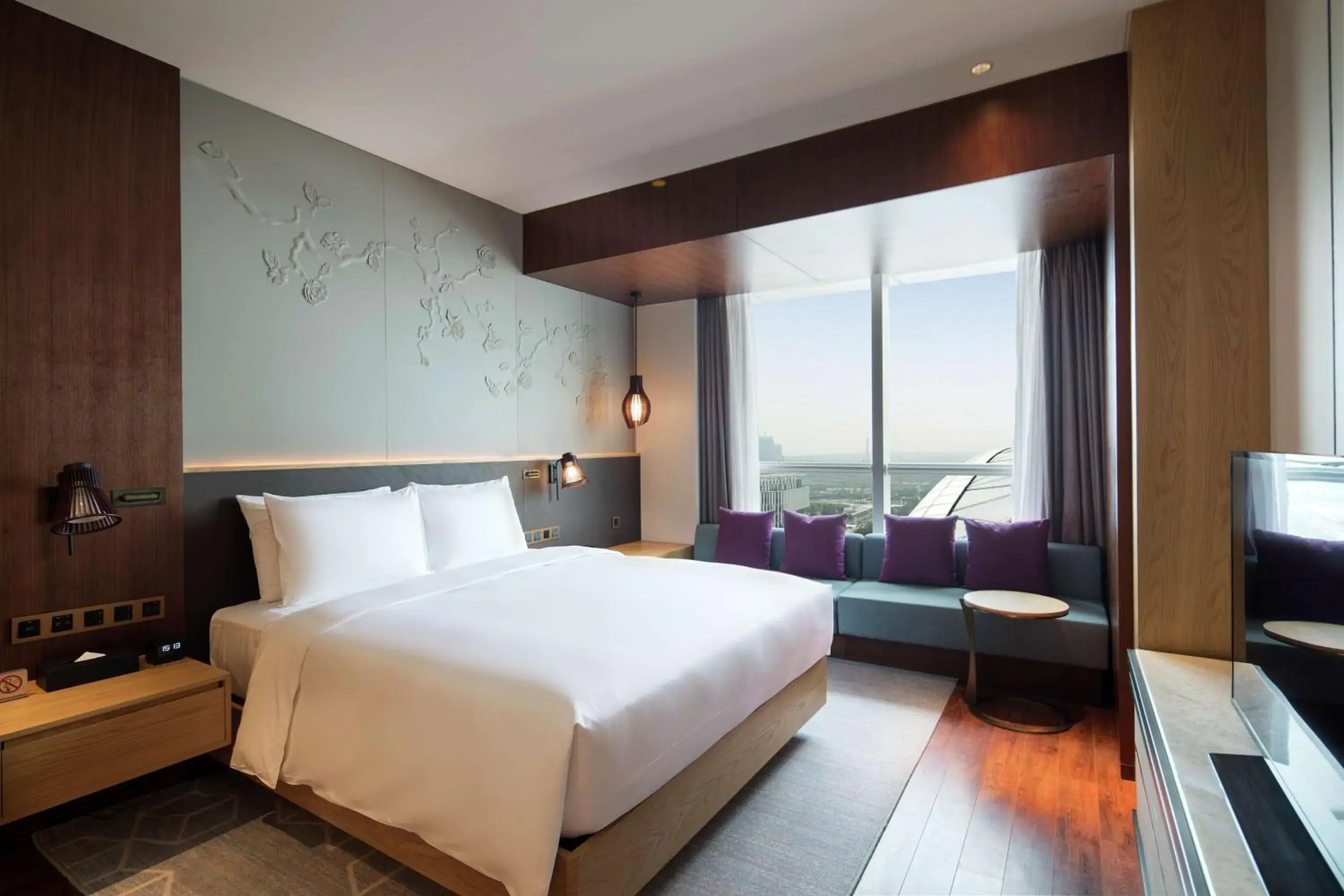Bed in Hilton Garden Inn Zhuhai Hengqin Bed in Hilton Garden Inn Zhuhai Hengqin