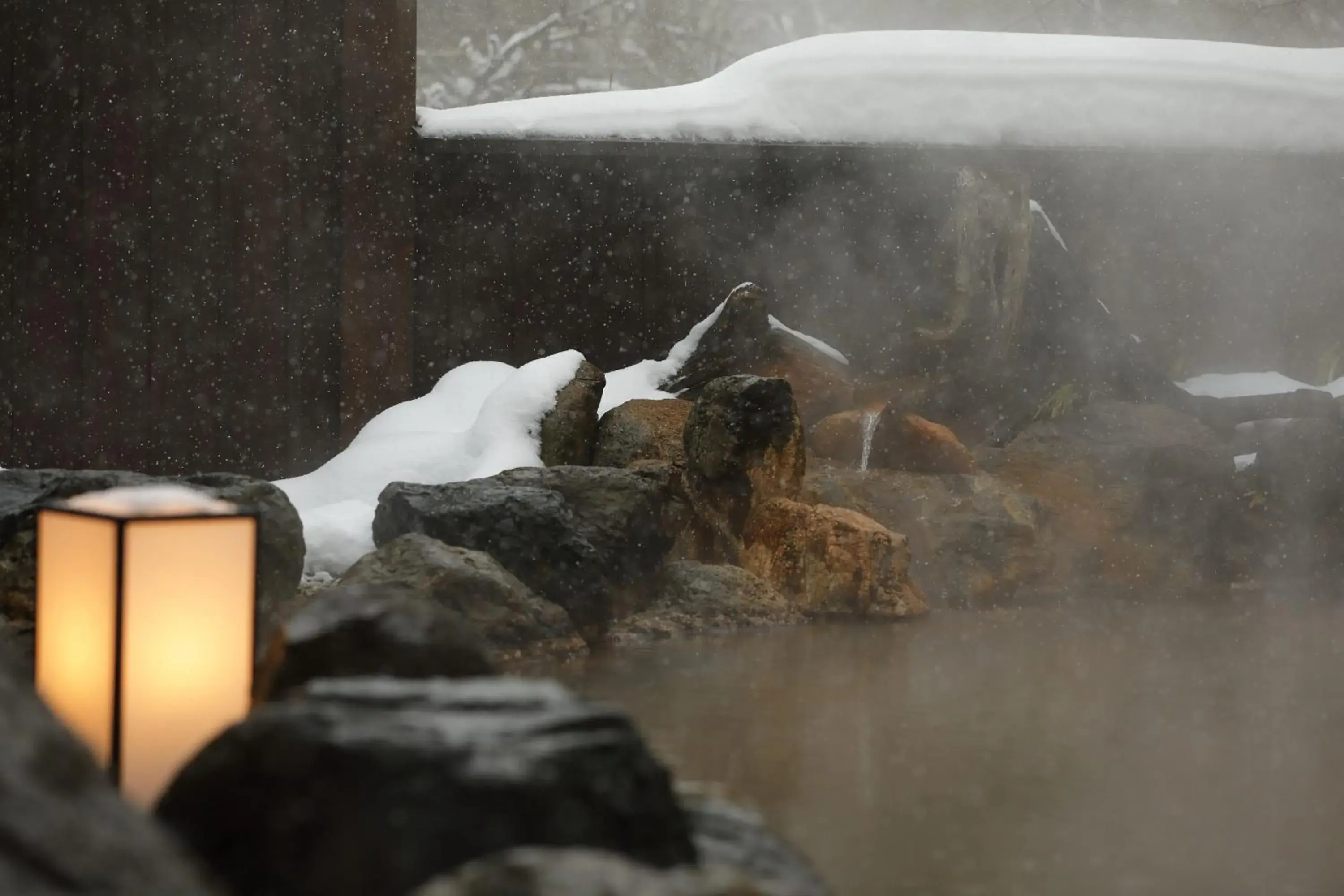 Open Air Bath in Okuhida Hot spring Miyama Ouan