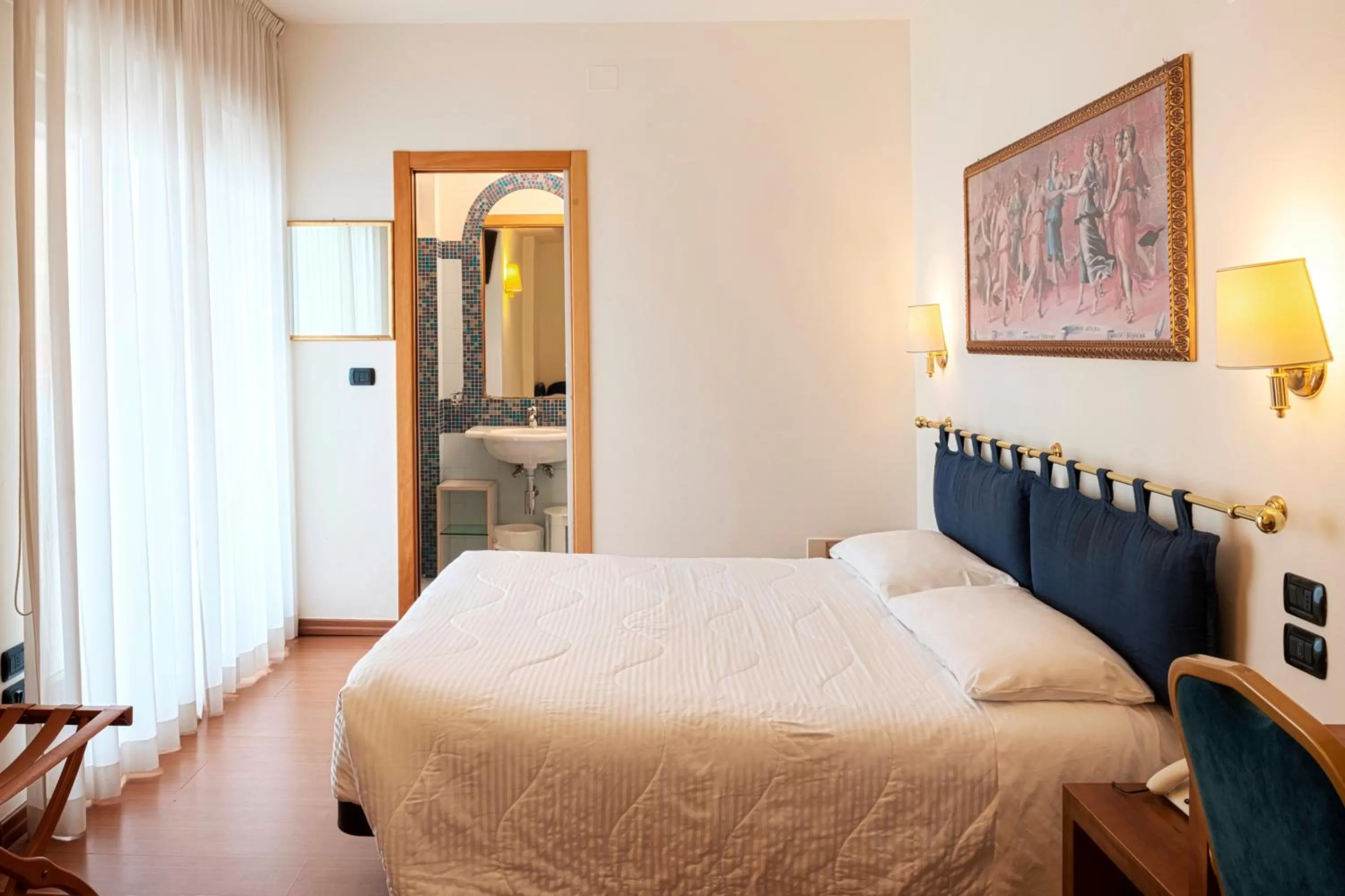 Bed in Hotel International