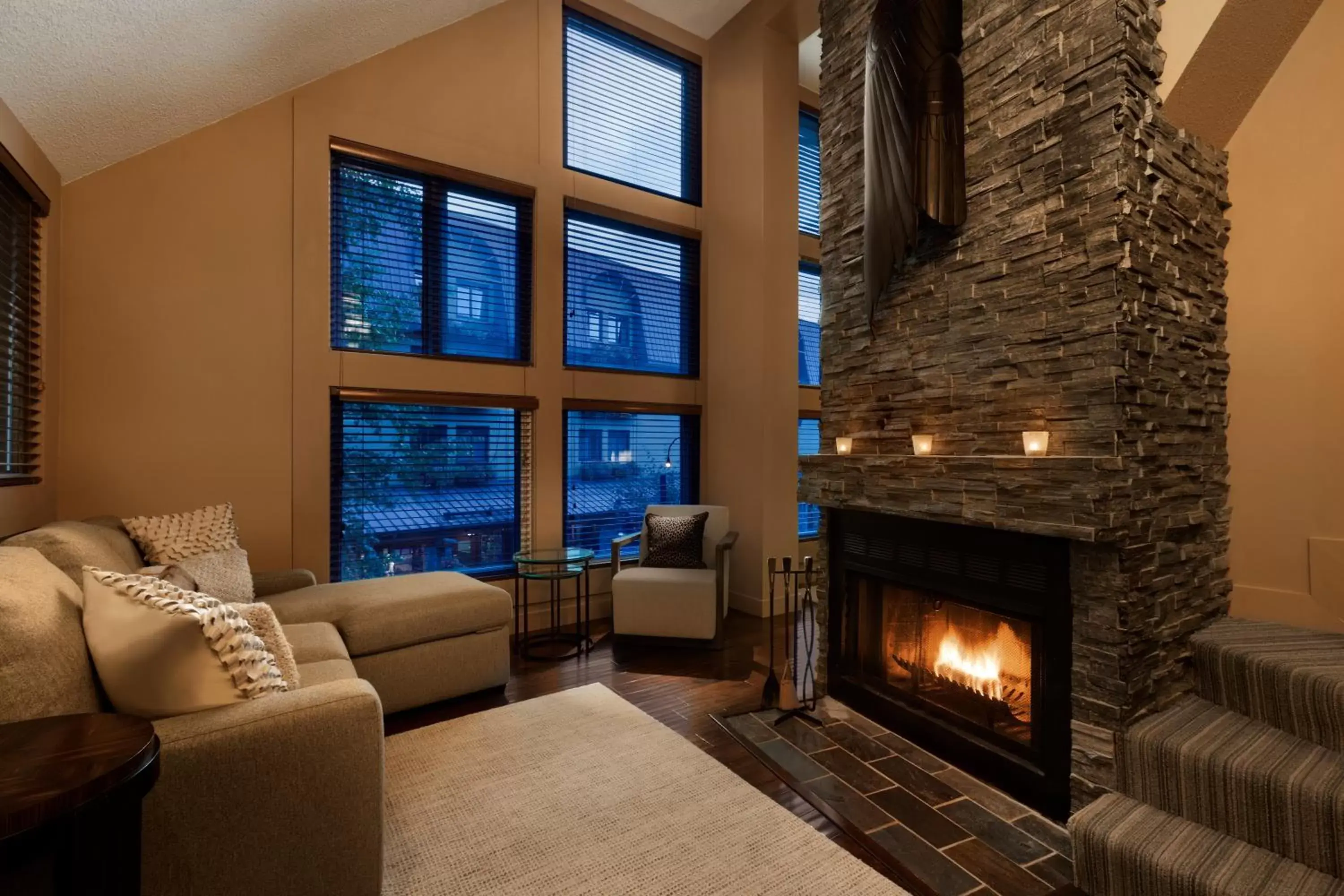 TV and multimedia, Seating Area in Executive Inn Whistler