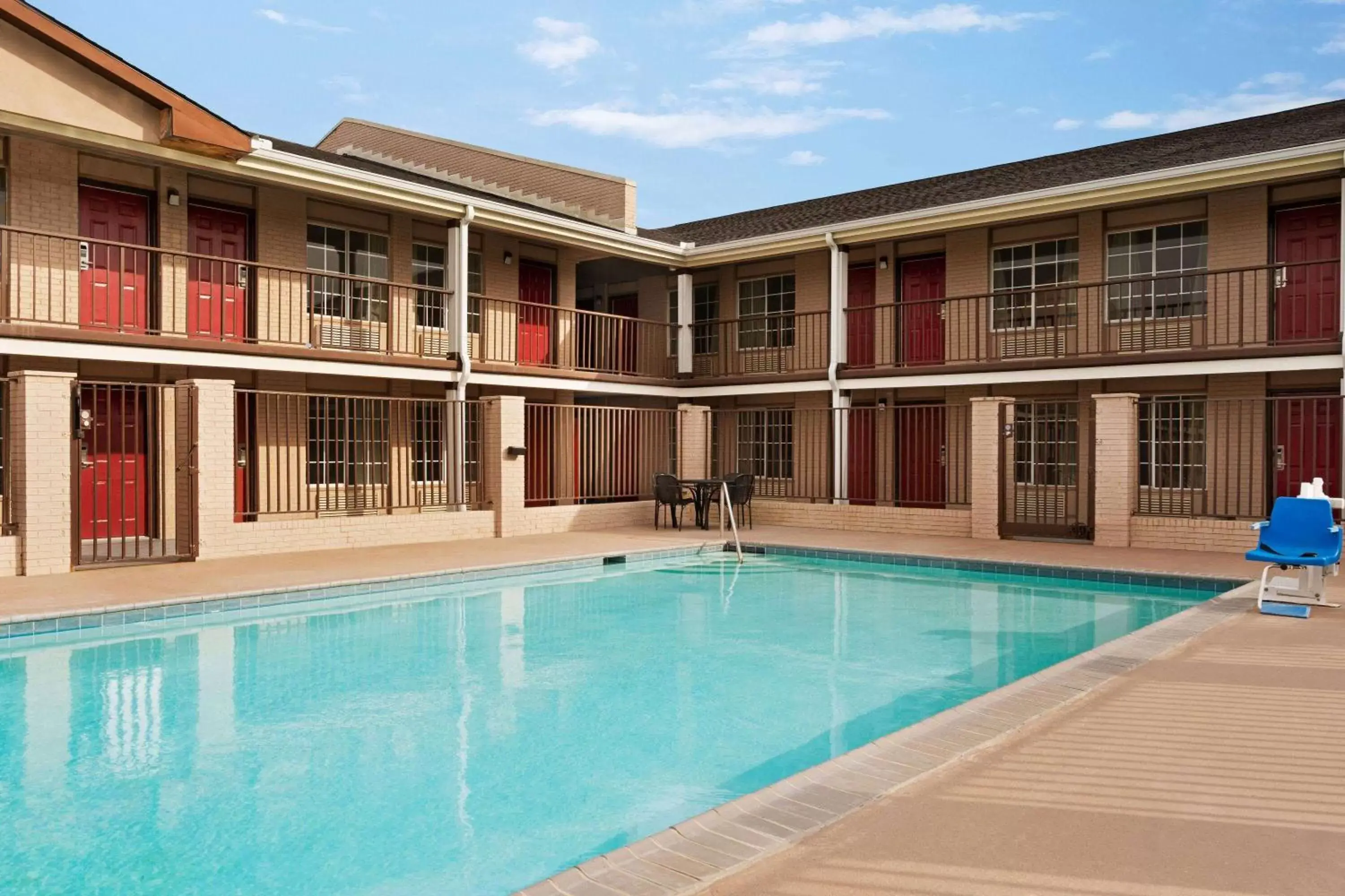 Pool view in Super 8 by Wyndham Gulfport Airport NW Near Biloxi Pool view in Super 8 by Wyndham Gulfport Airport NW Near Biloxi