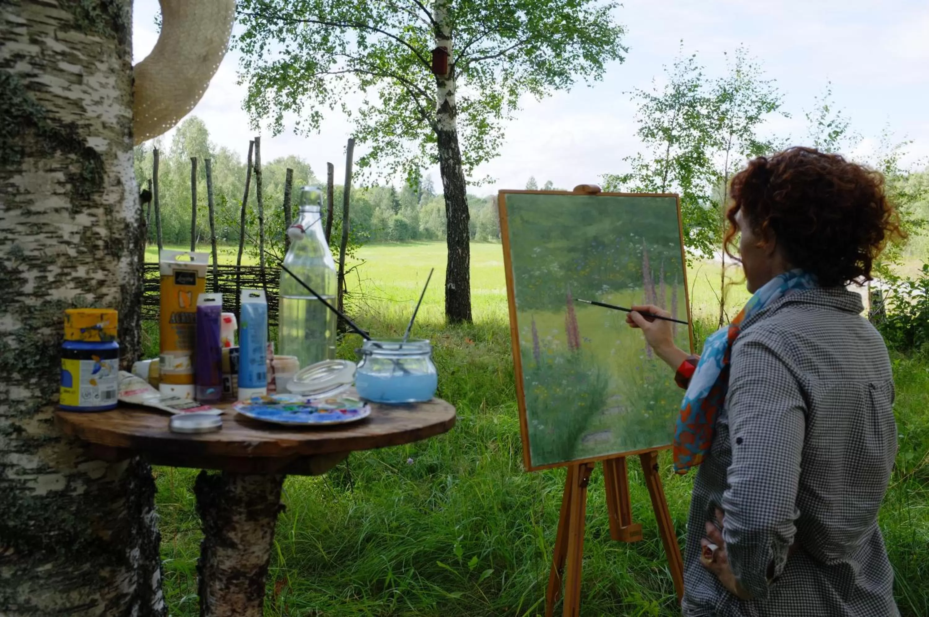 Natural landscape in Baggå Skola BnB & Café