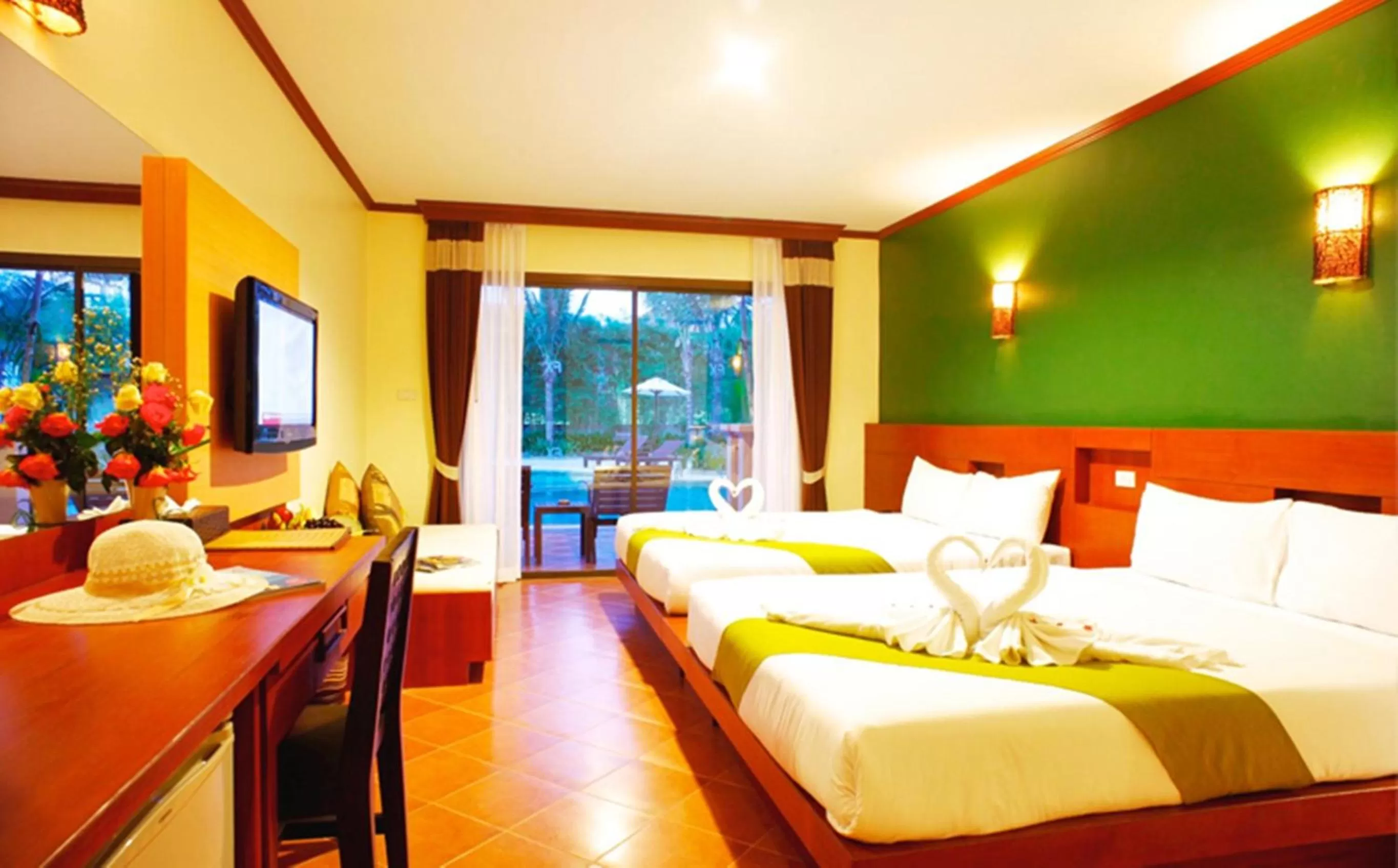 Photo of the whole room, Bed in Fanari Khaolak Resort - Courtyard SHA Extra Plus