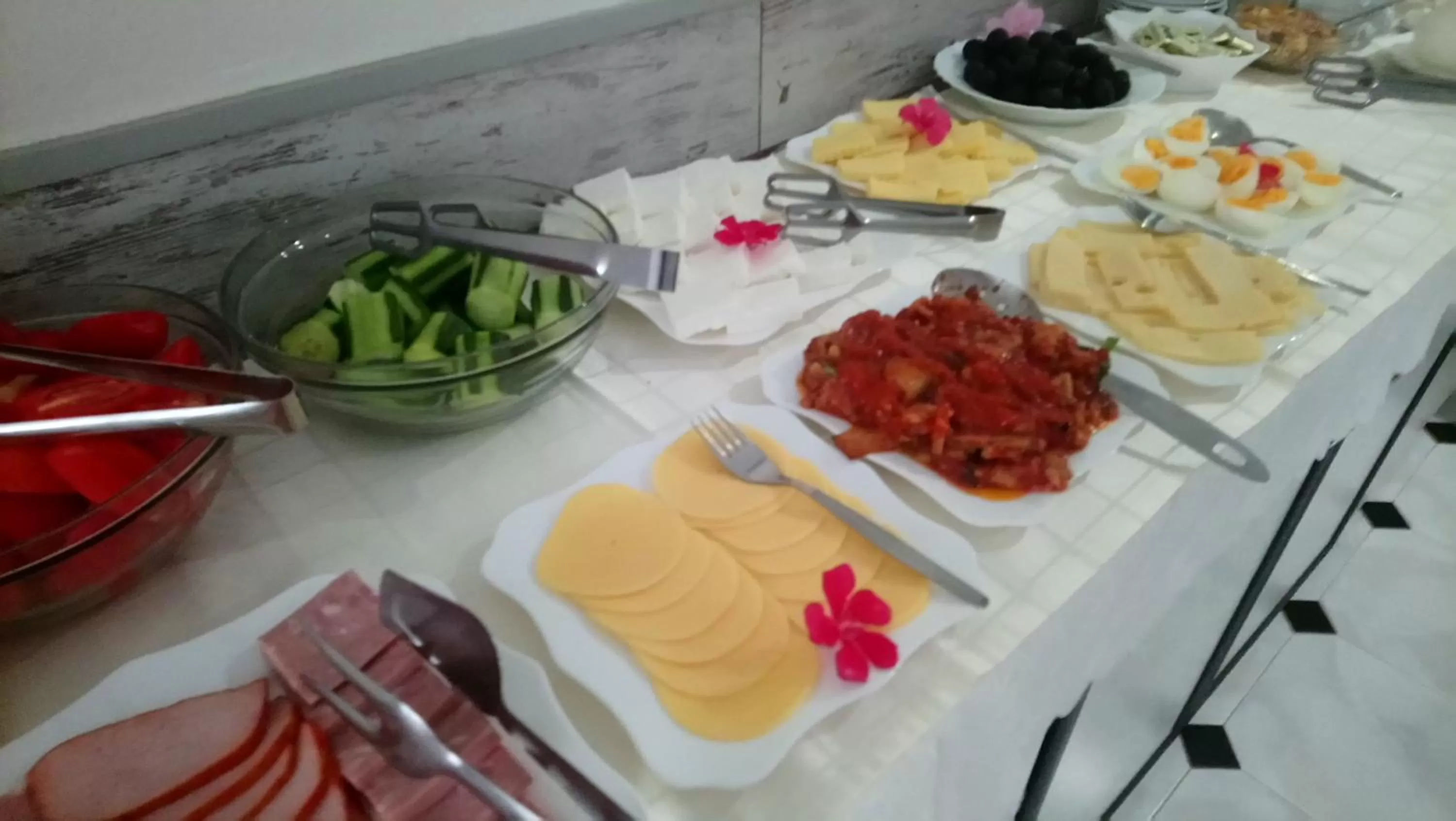 Buffet breakfast in Victoria Family Hotel