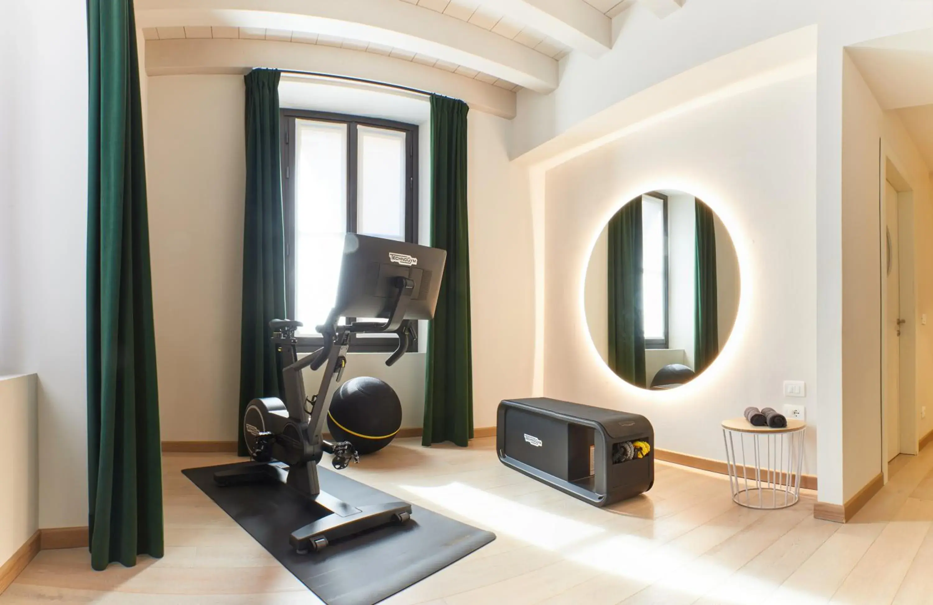 Fitness centre/facilities, TV/Entertainment Center in Savona 18 Suites