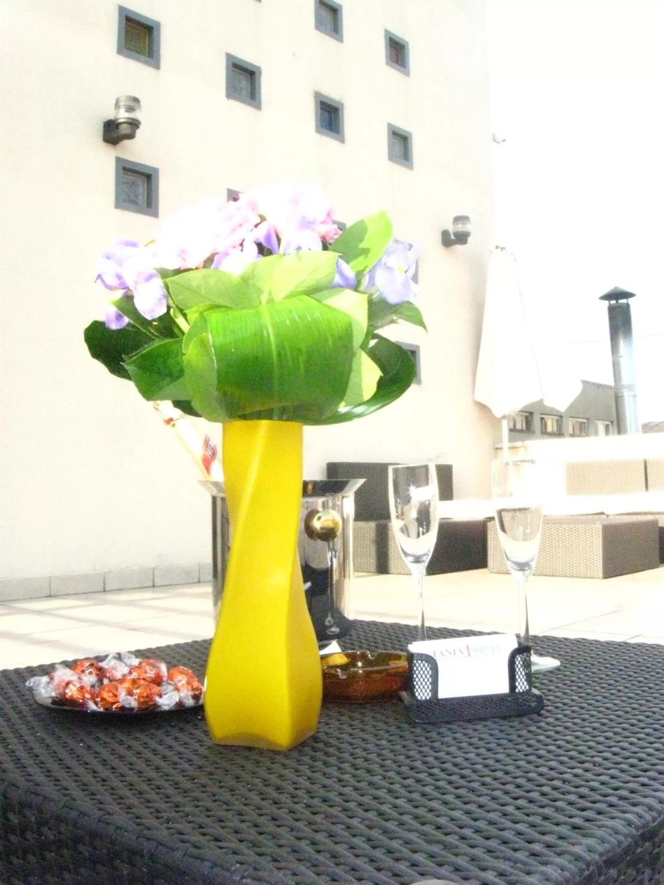 Balcony/Terrace in Tania-Frankfurt Hotel