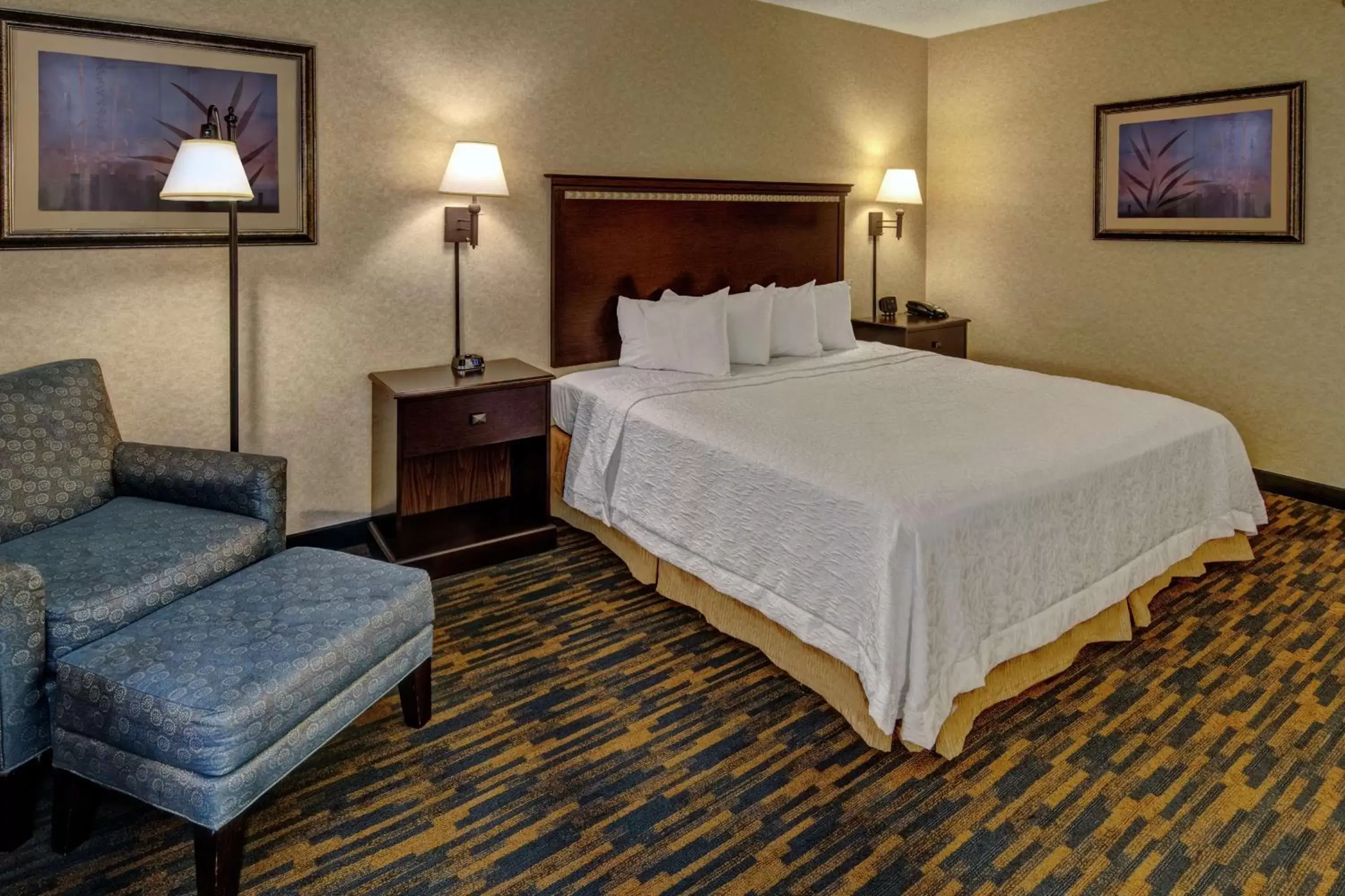 Living room, Bed in Hampton Inn Roanoke Rapids