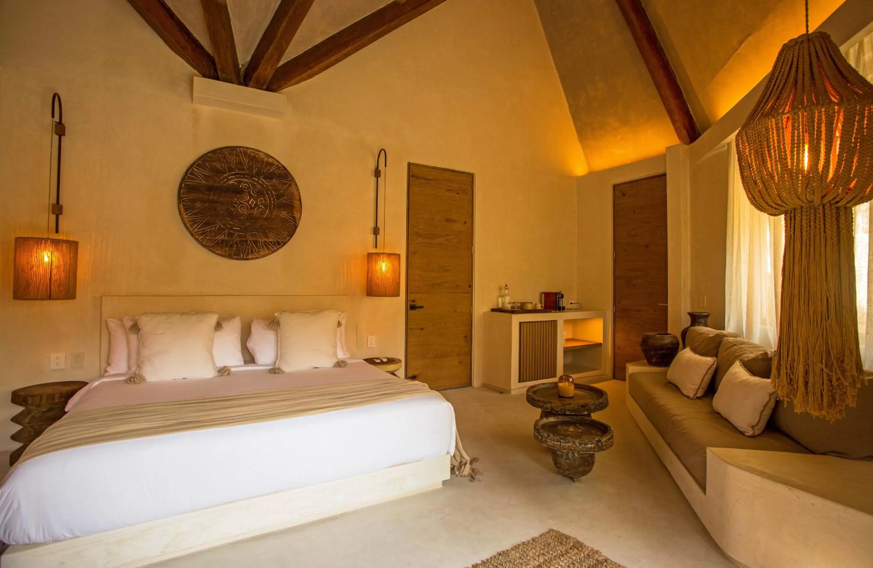 Bed in Hotel Muaré Tulum Wellness and Spa