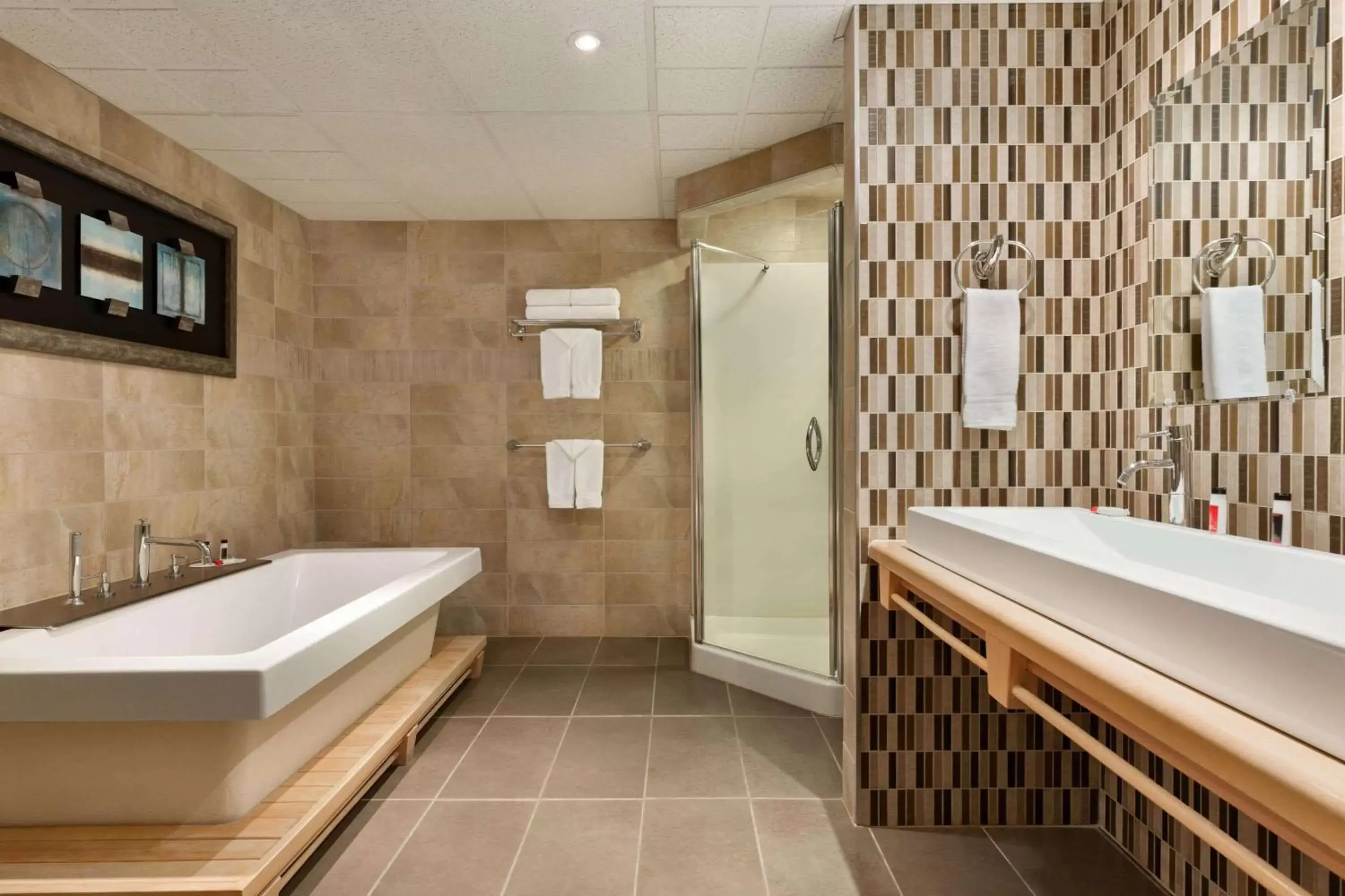 Bathroom in Ramada by Wyndham Fredericton