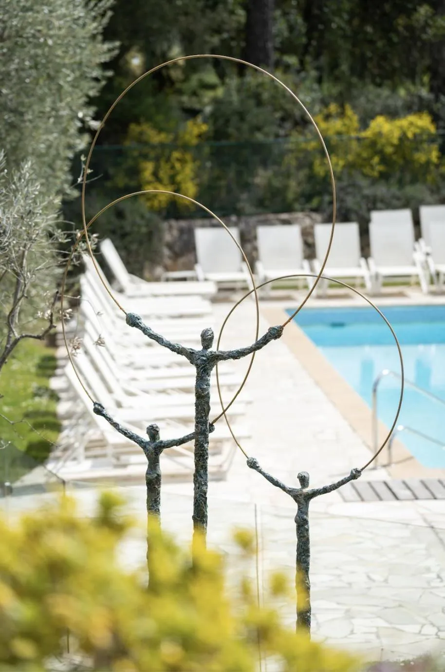 Swimming pool in Hotel Restaurant La Vague de Saint Paul