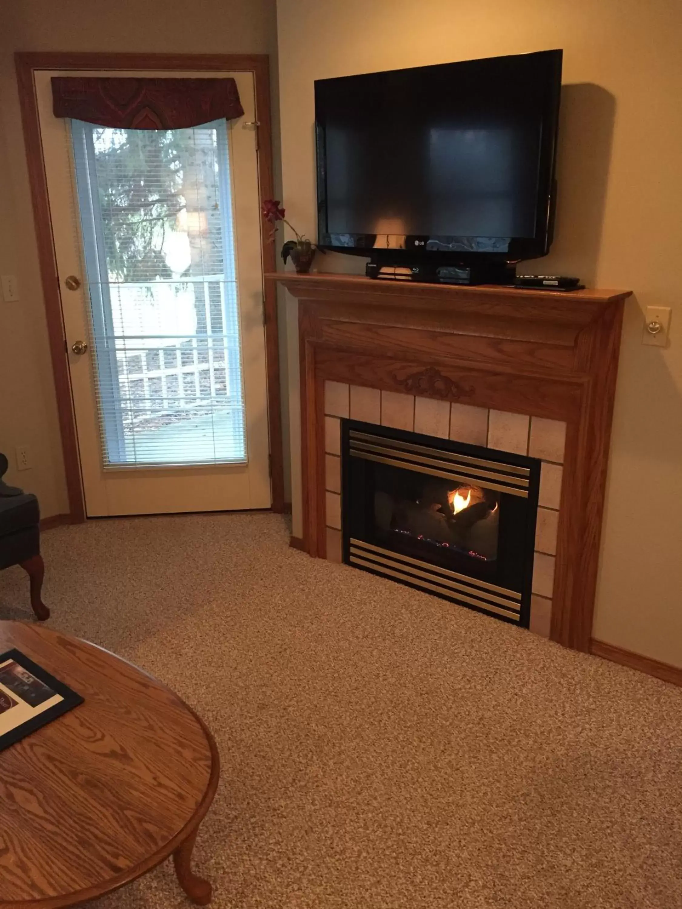 Decorative detail, TV/Entertainment Center in High Point Inn