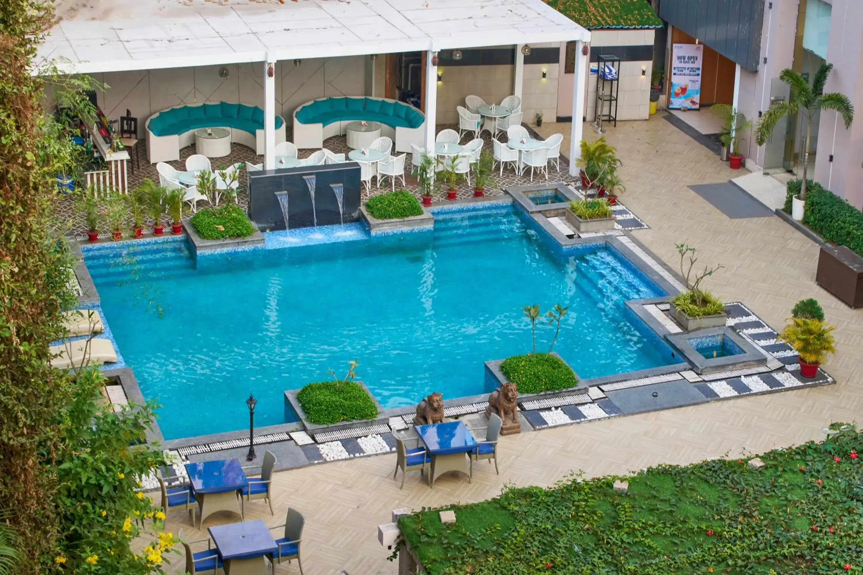 Swimming pool, Pool View in Hotel Hindusthan International, Bhubaneswar