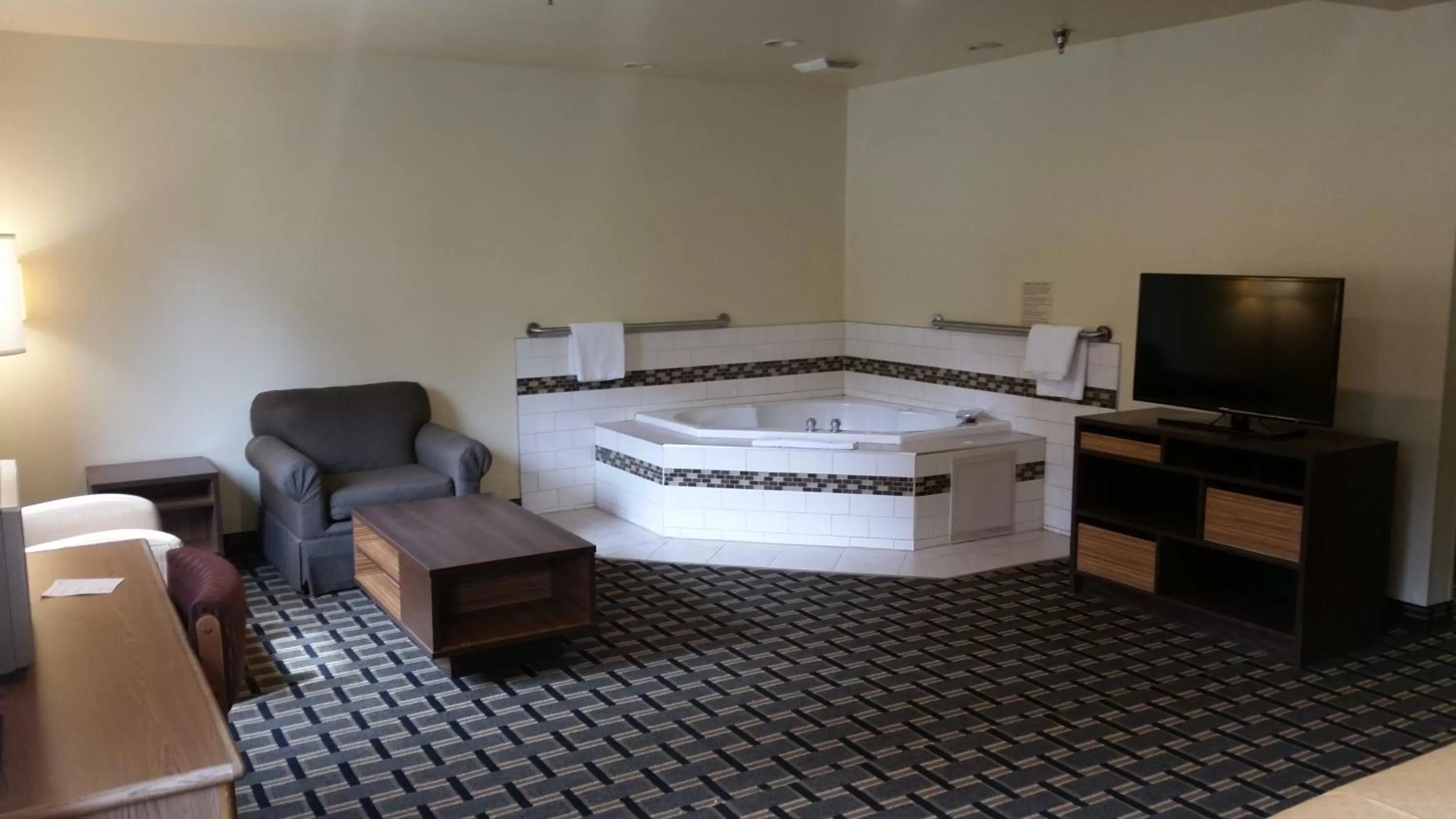 Bathroom in Super 8 by Wyndham Wheeling WV