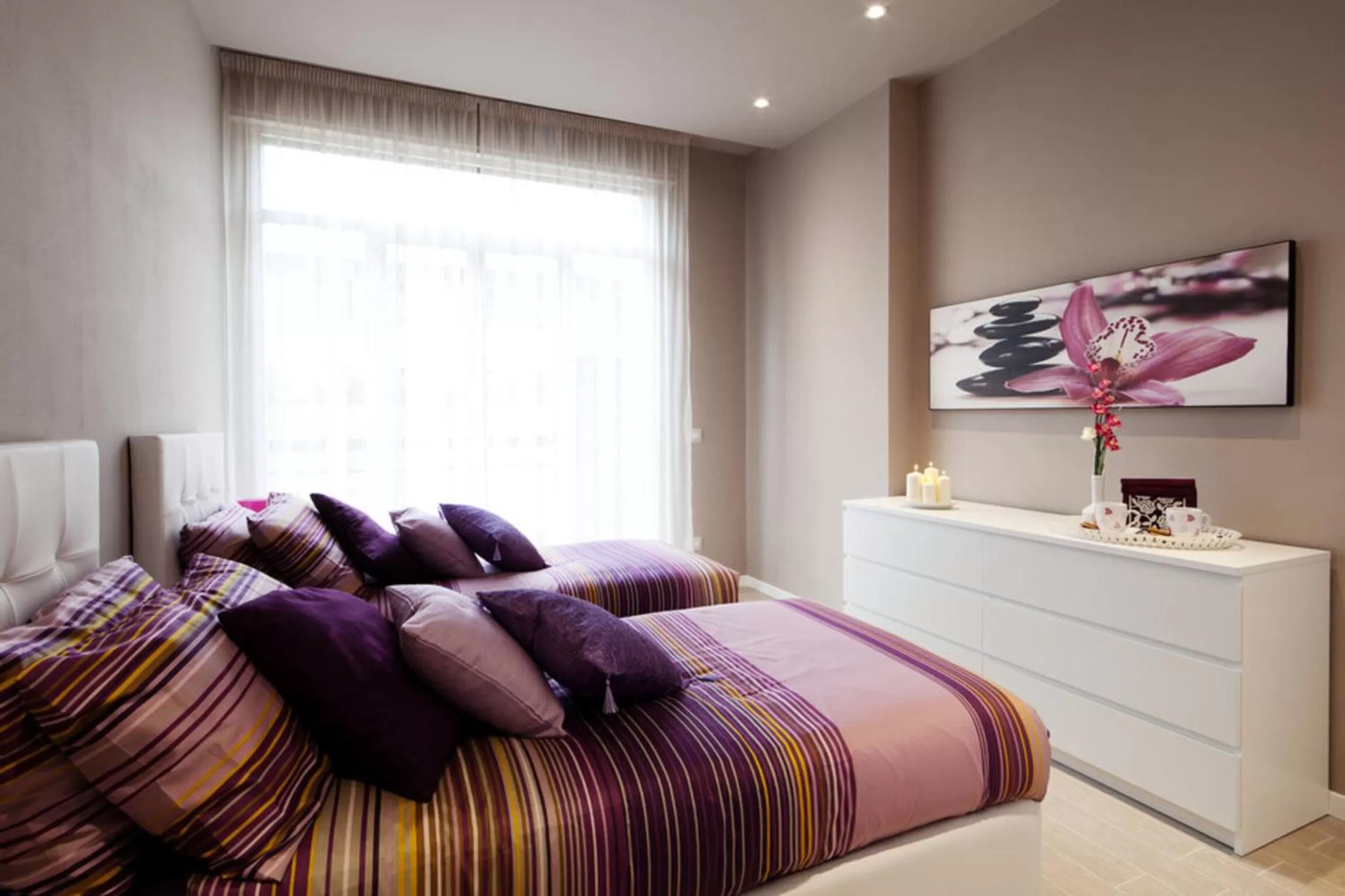 Bed in La Farina Apartments