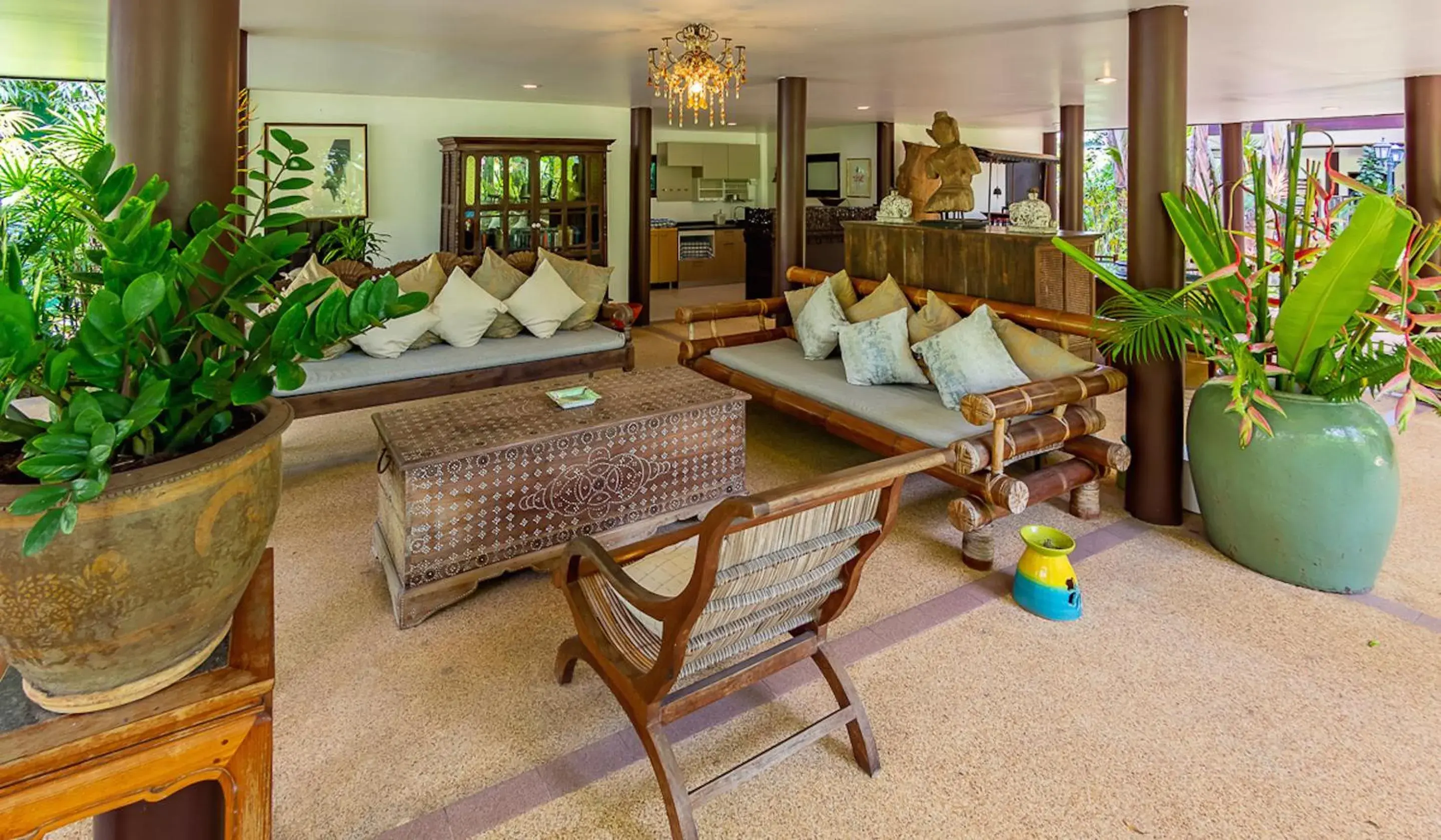 Living room, Seating Area in Ban Keaw Villas