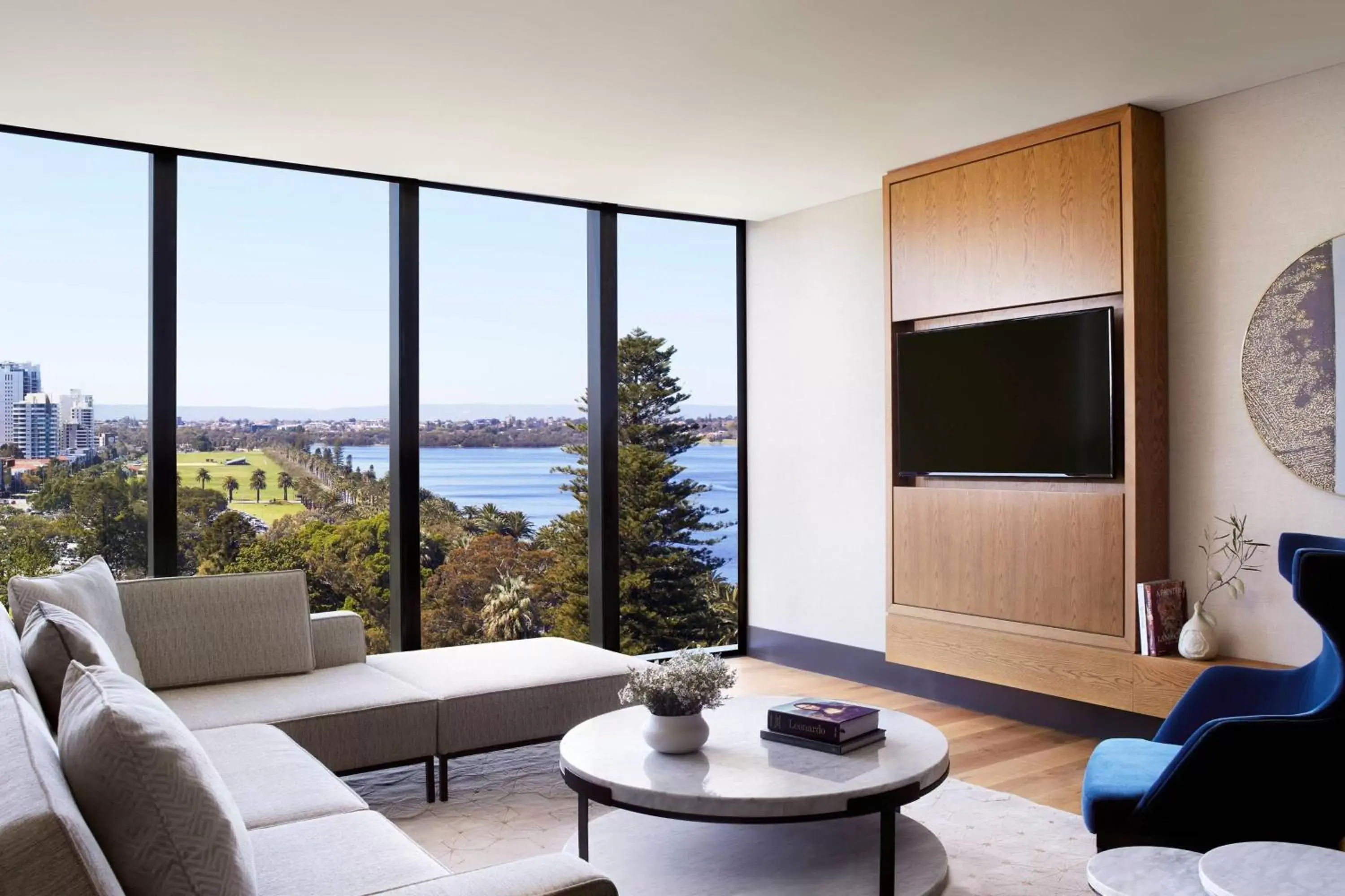 Living room, Seating Area in The Ritz-Carlton, Perth