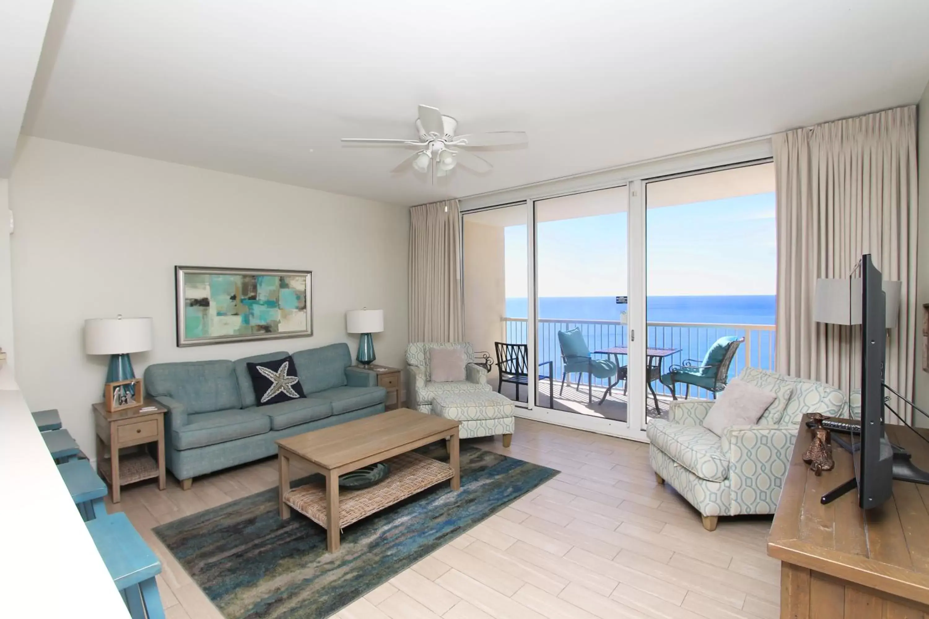 View (from property/room), Seating Area in Majestic Beach Resort, Panama City Beach, Fl